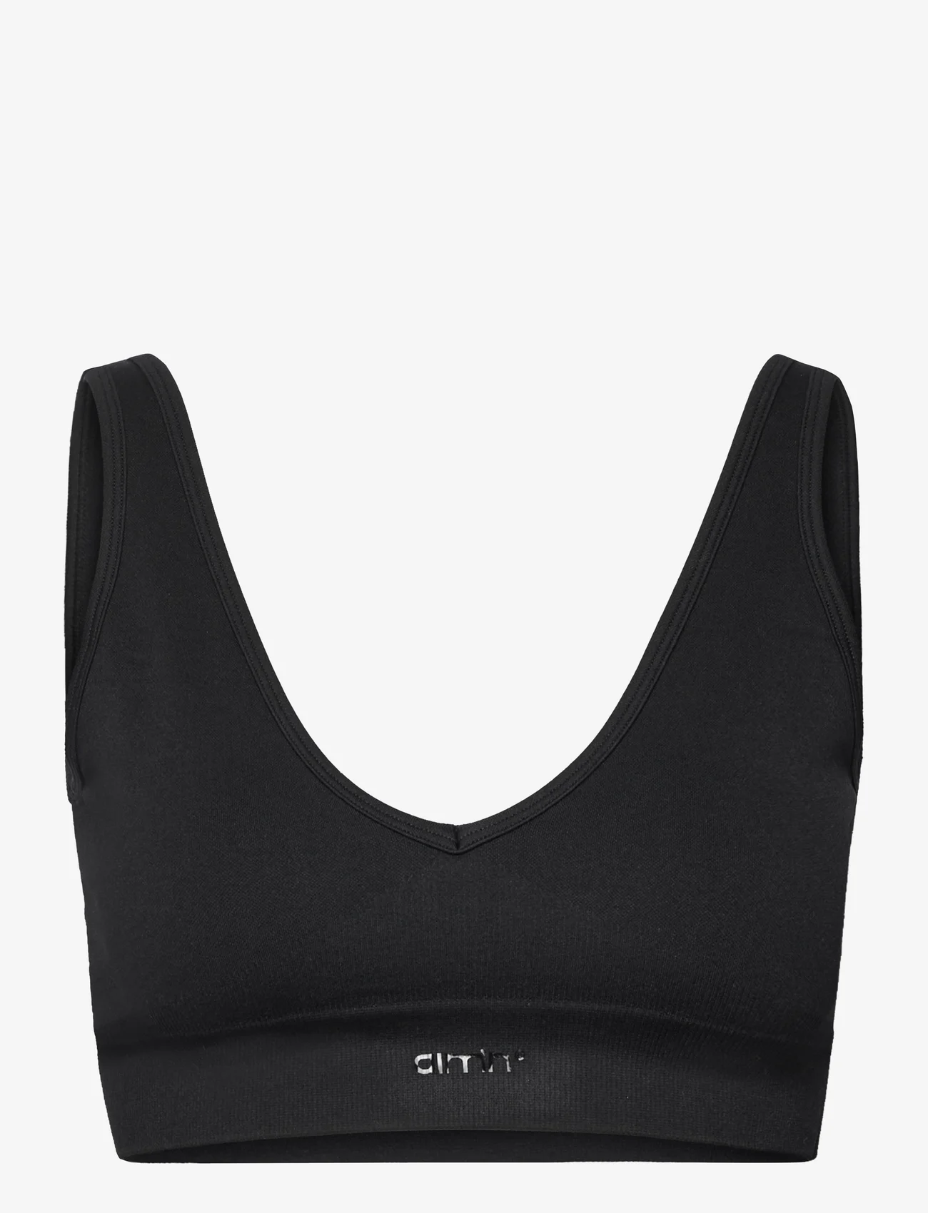 AIM'N - Shape Seamless Deep Cut Bra - sports bras - black - 1