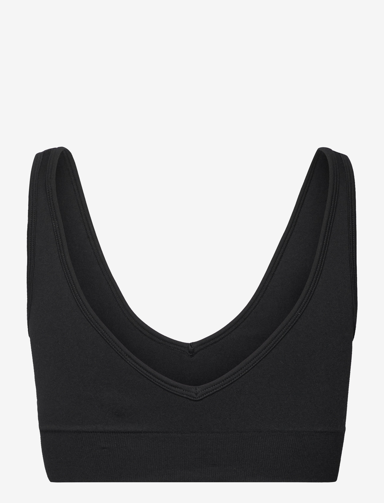aim´n - Shape Seamless Deep Cut Bra - madalaimad hinnad - black - 2