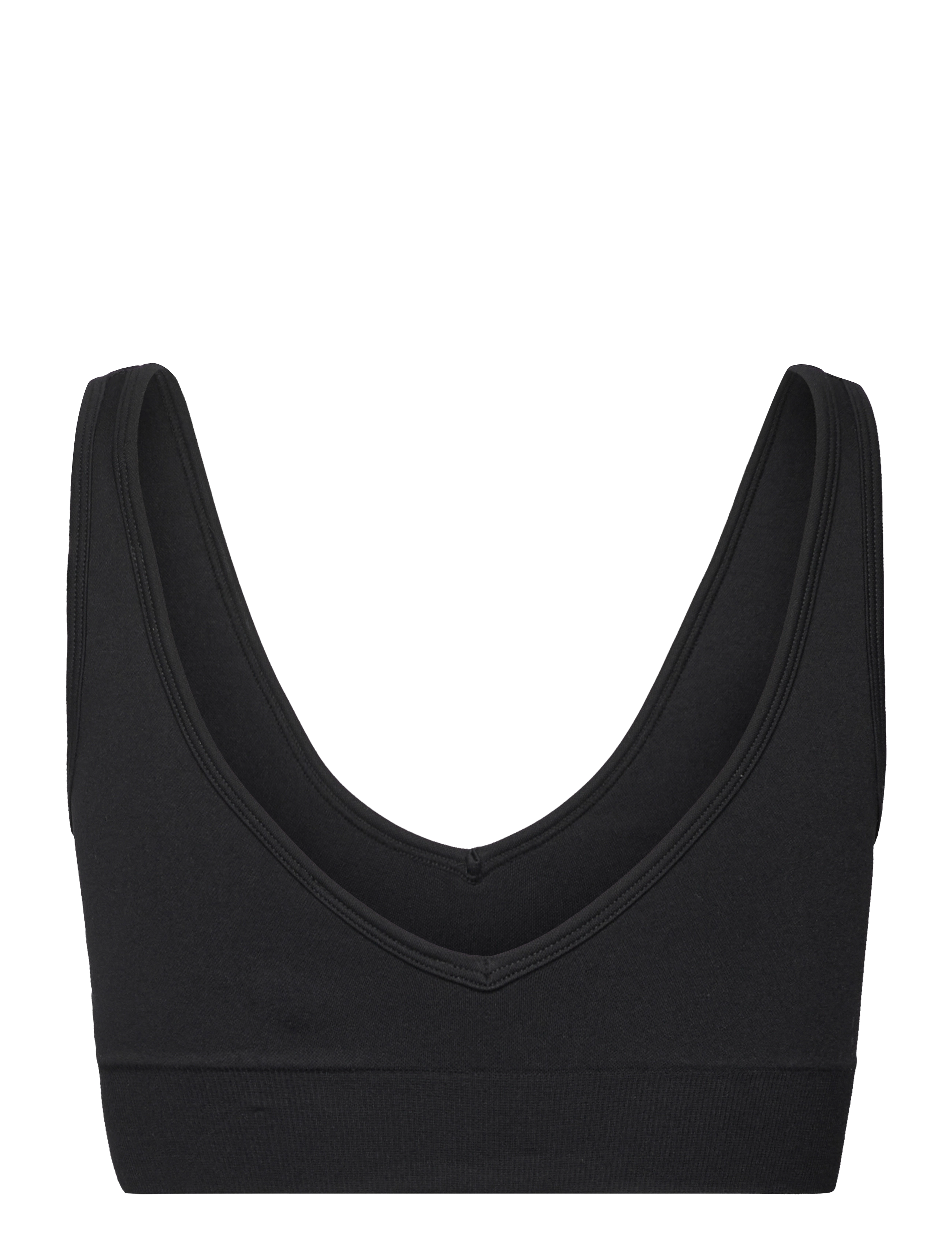 aim´n - Shape Seamless Deep Cut Bra - sport-bhs - black - 2