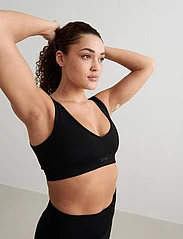 AIM'N - Shape Seamless Deep Cut Bra - sports bras - black - 3