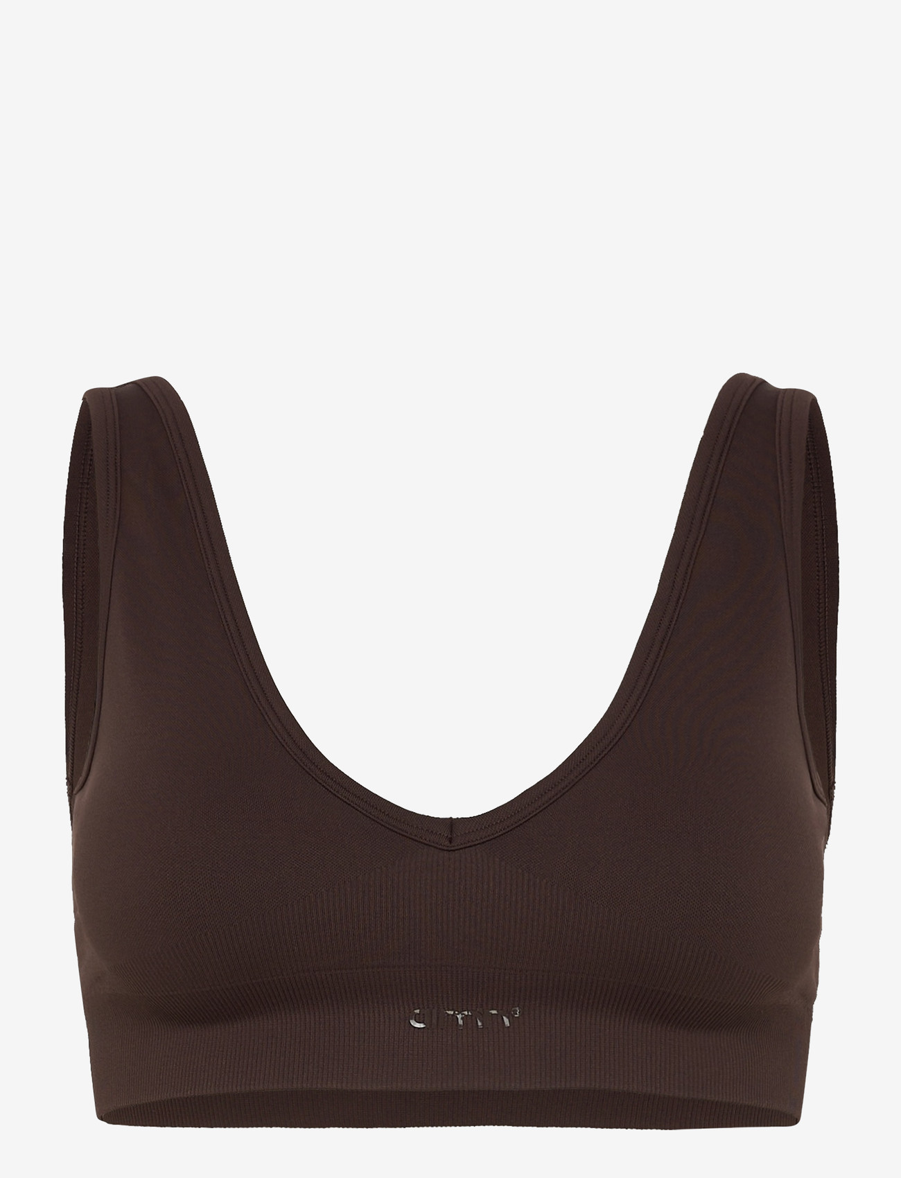 aim´n - Shape Seamless Deep Cut Bra - sport-bhs - chocolate - 1