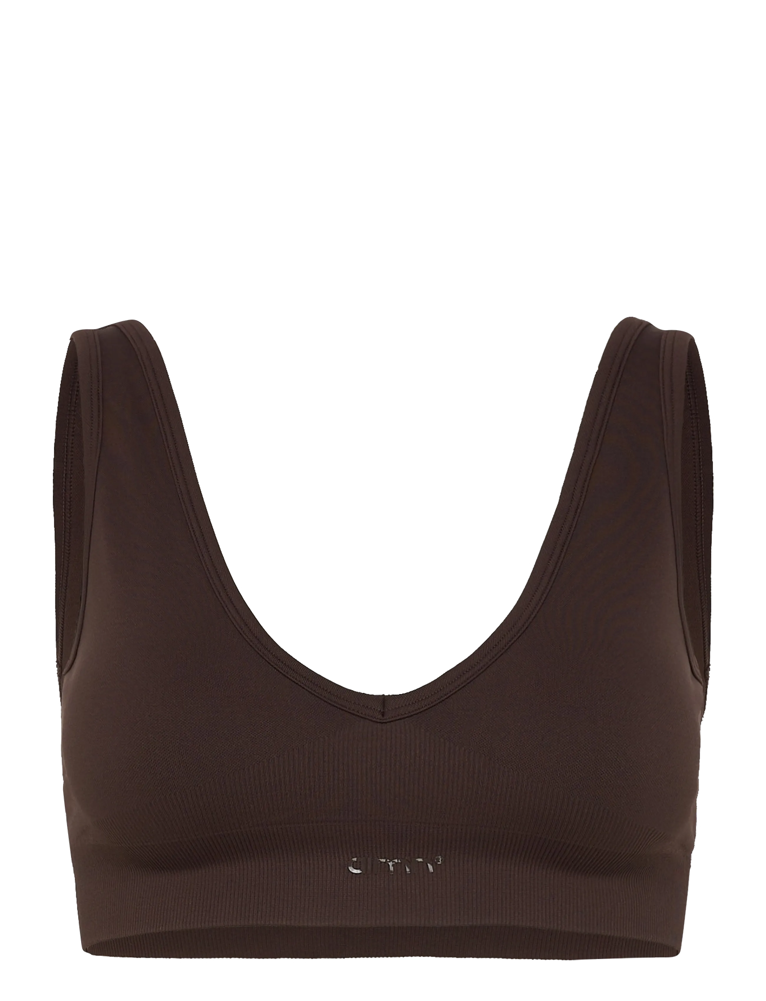 aim´n Shape Seamless Deep Cut Bra - Badminton - CHOCOLATE / brown