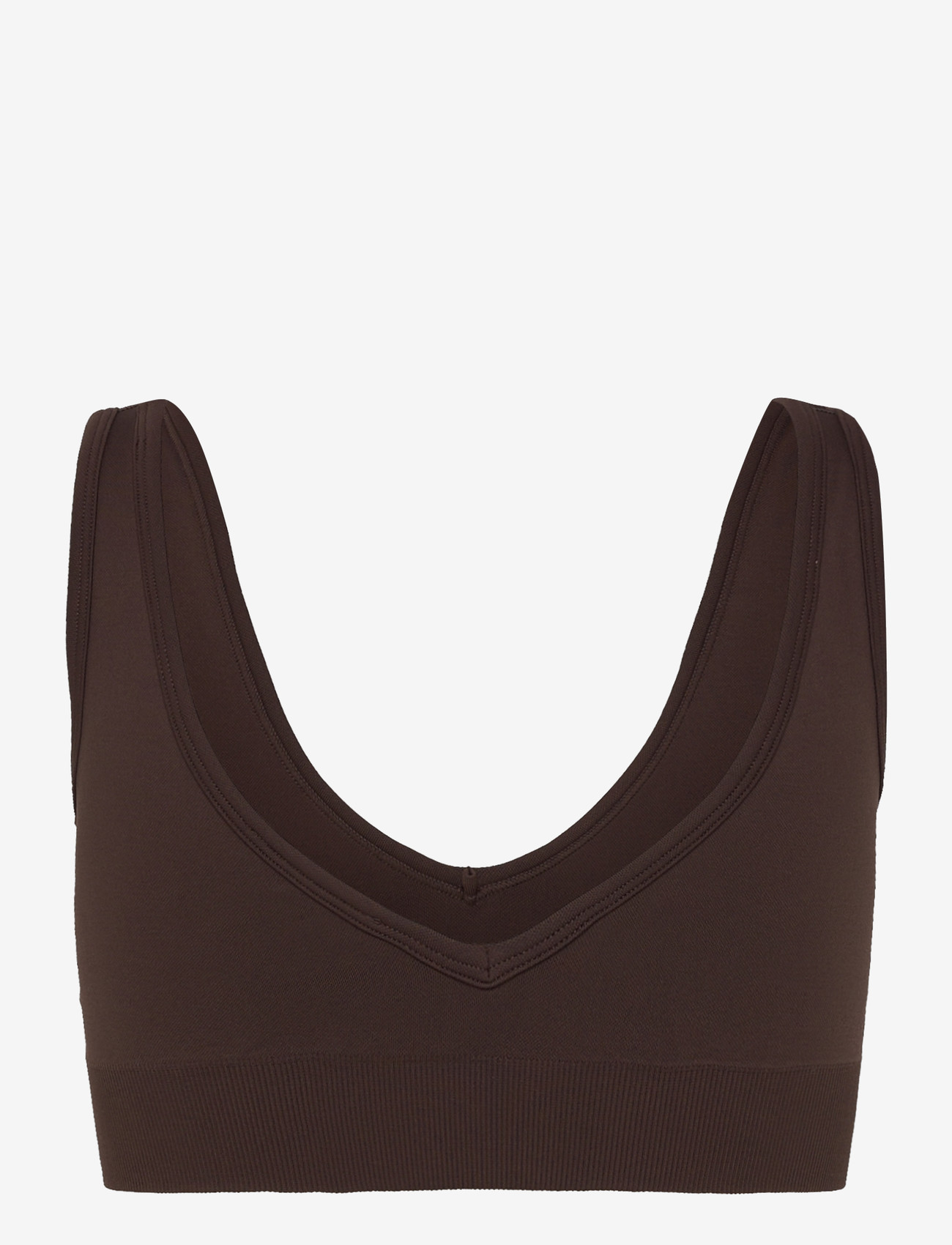 aim´n - Shape Seamless Deep Cut Bra - sport-bhs - chocolate - 2