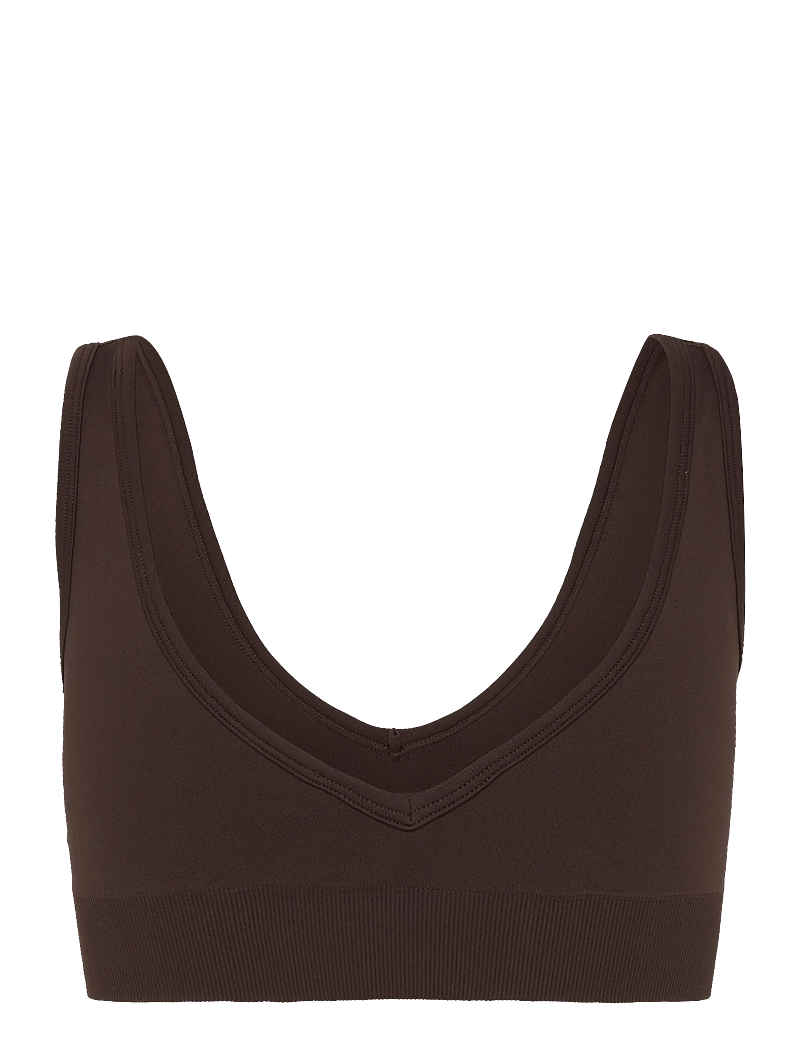 aim´n - Shape Seamless Deep Cut Bra - sport-bhs - chocolate - 2