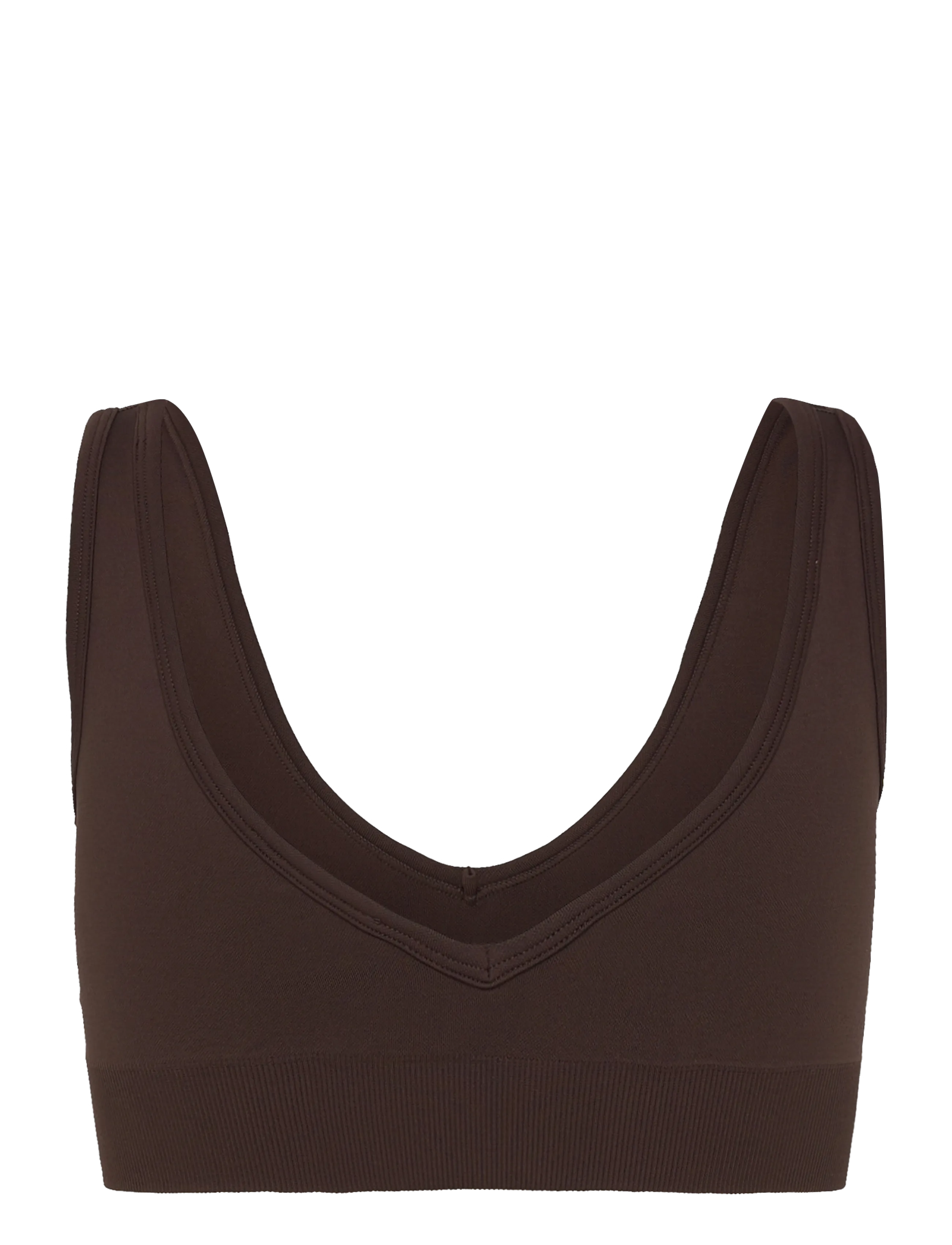 aim´n - Shape Seamless Deep Cut Bra - sport-bhs - chocolate - 2