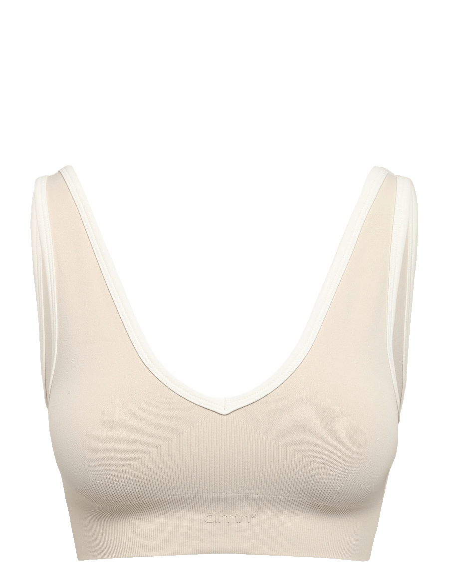 aim´n - Shape Seamless Deep Cut Bra - leichter halt - sand - 1