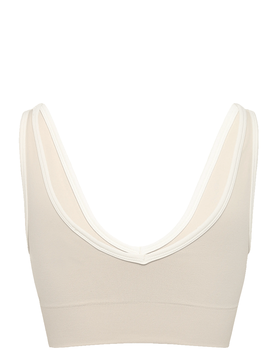 aim´n - Shape Seamless Deep Cut Bra - leichter halt - sand - 2