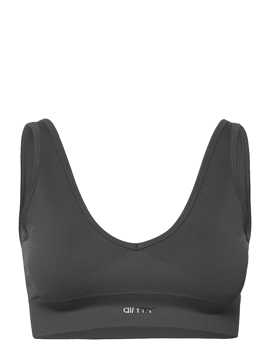 aim´n - Shape Seamless Deep Cut Bra - sports bras - shadow grey - 1