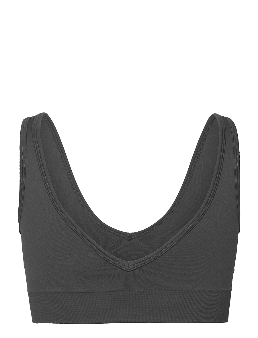 aim´n - Shape Seamless Deep Cut Bra - sports bras - shadow grey - 2