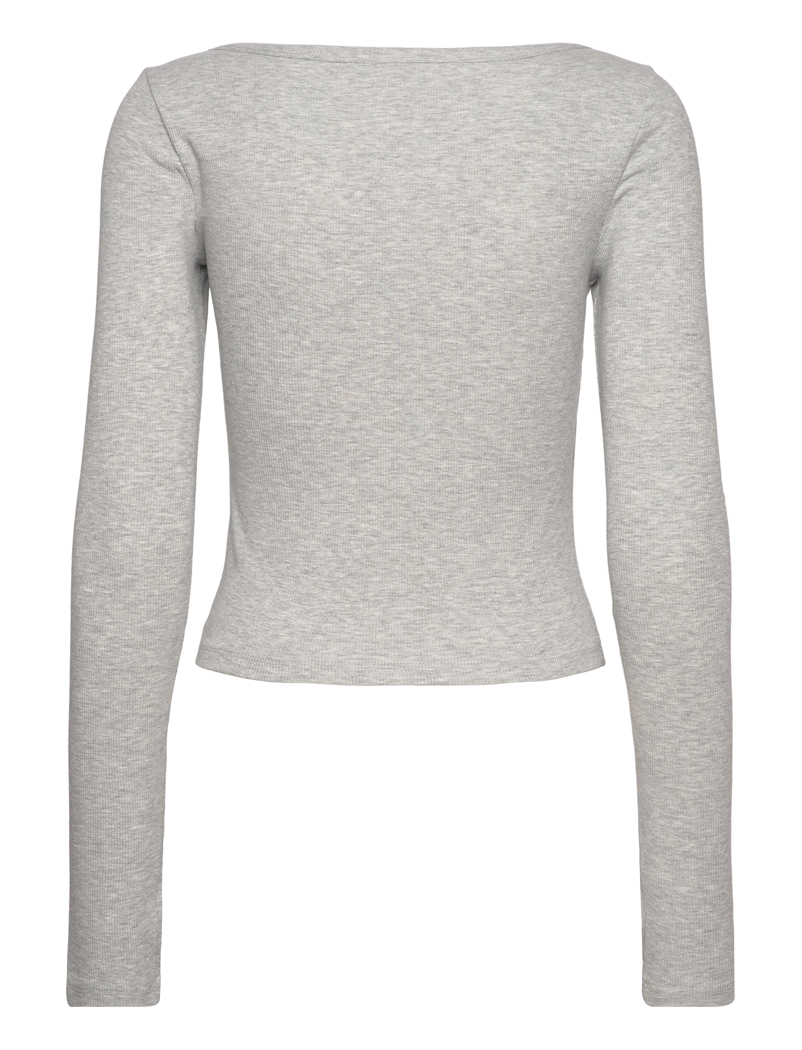 aim´n - Ease Ribbed Long Sleeve Top - sportoberteile - grey melange - 2