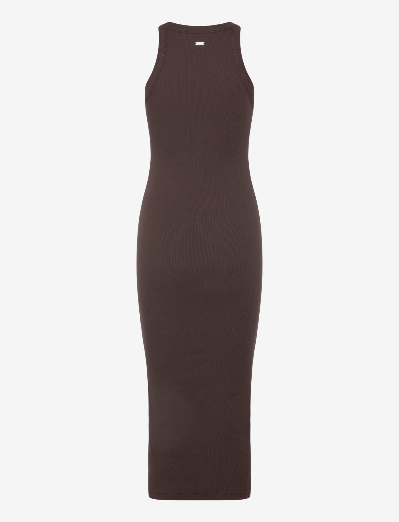 aim´n - Ease Ribbed Tank Dress - chocolate - 2