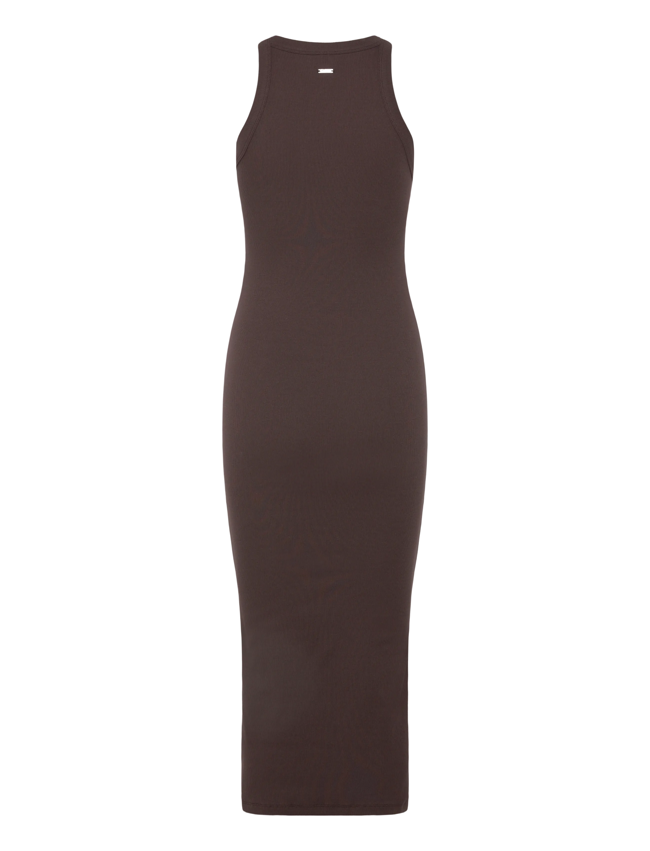 aim´n - Ease Ribbed Tank Dress - kleider & röcke - chocolate - 2