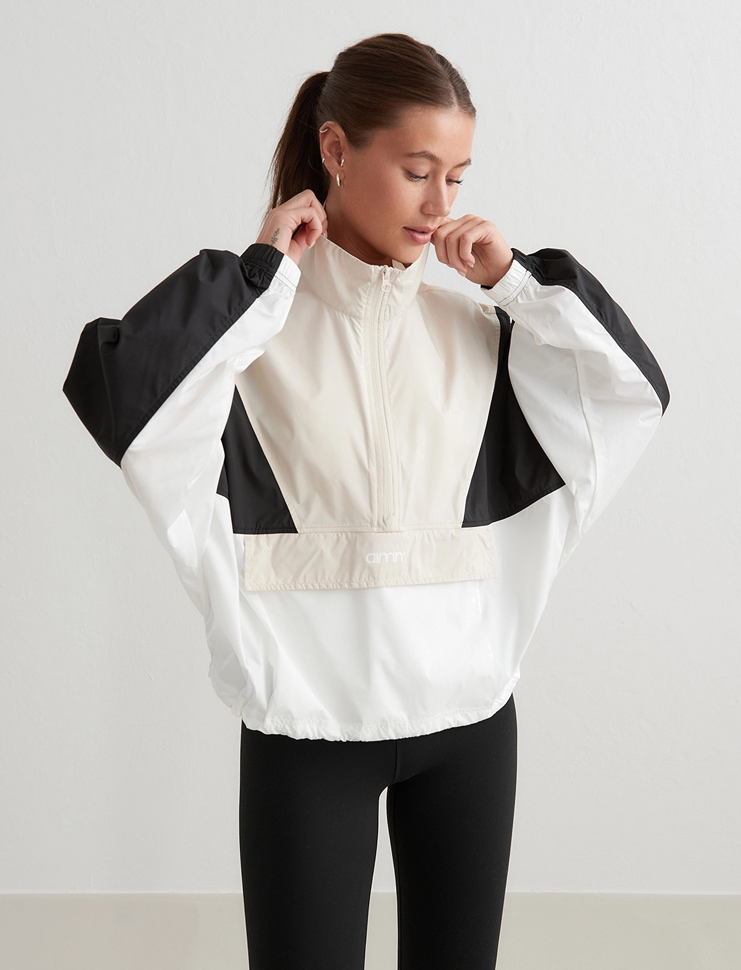 aim´n - Balance Blocked Windstopper Jacket - cafÉ au lait - 5