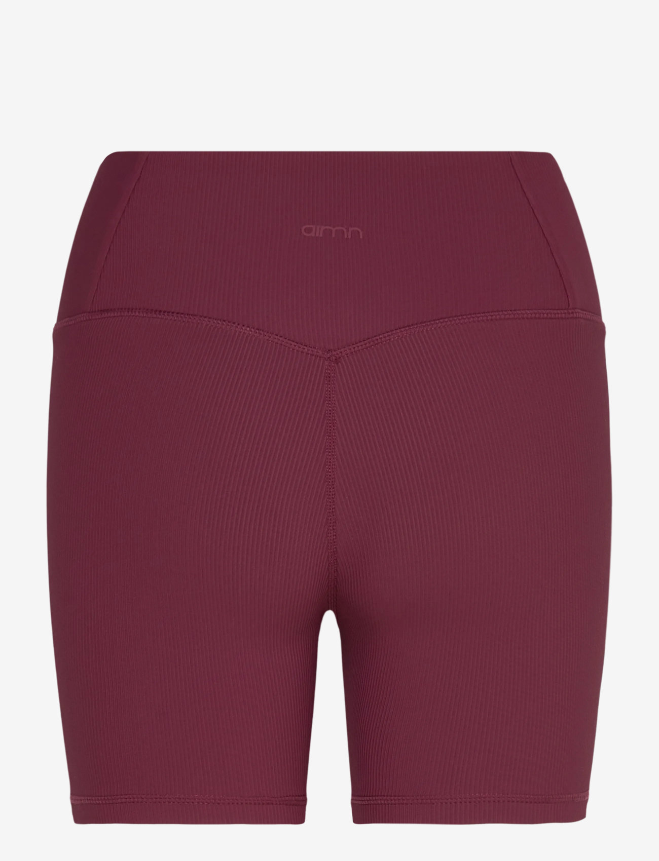 aim´n - Ribbed Performance Midi Biker Shorts - shorts - cherry - 2