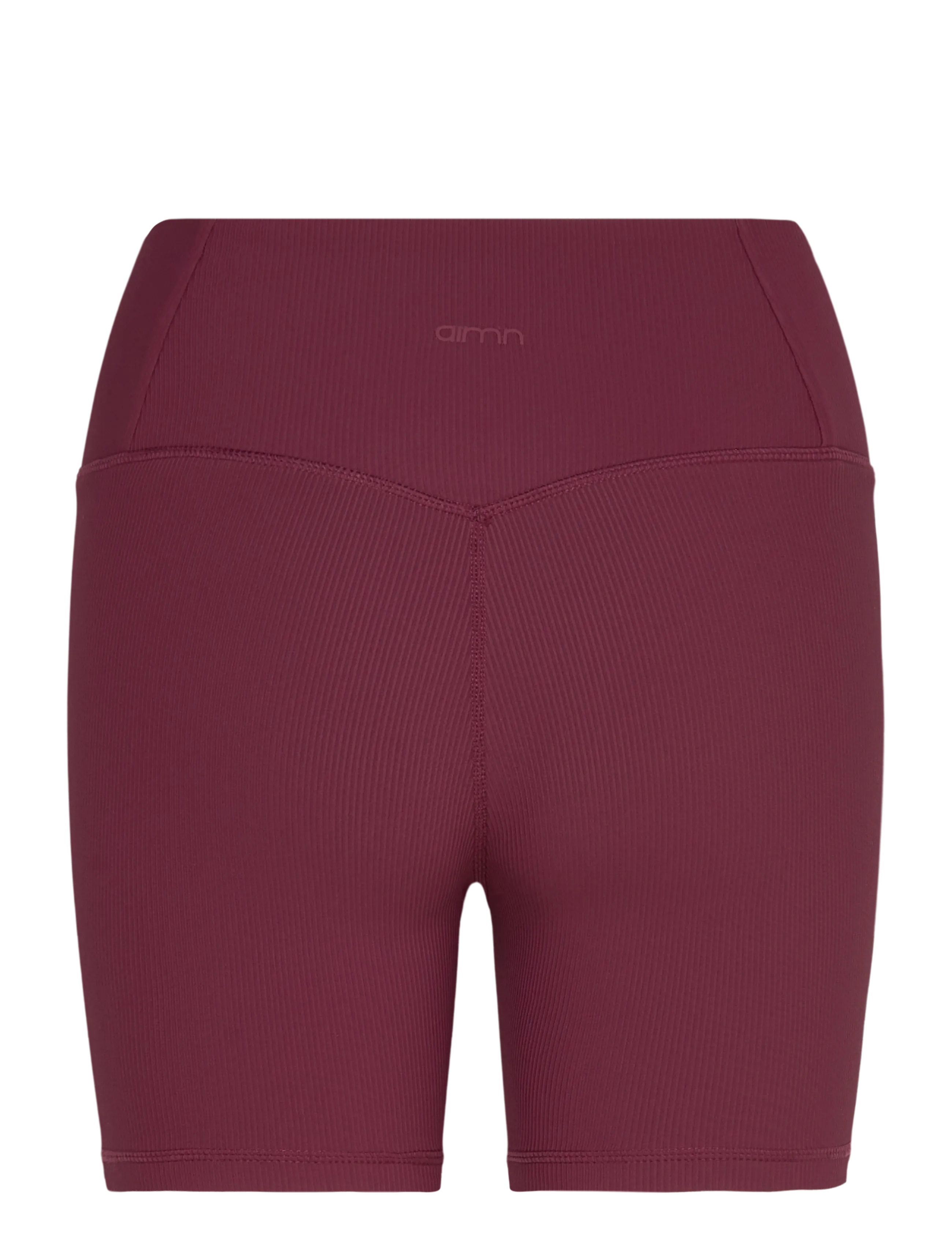 aim´n - Ribbed Performance Midi Biker Shorts - shorts - cherry - 2
