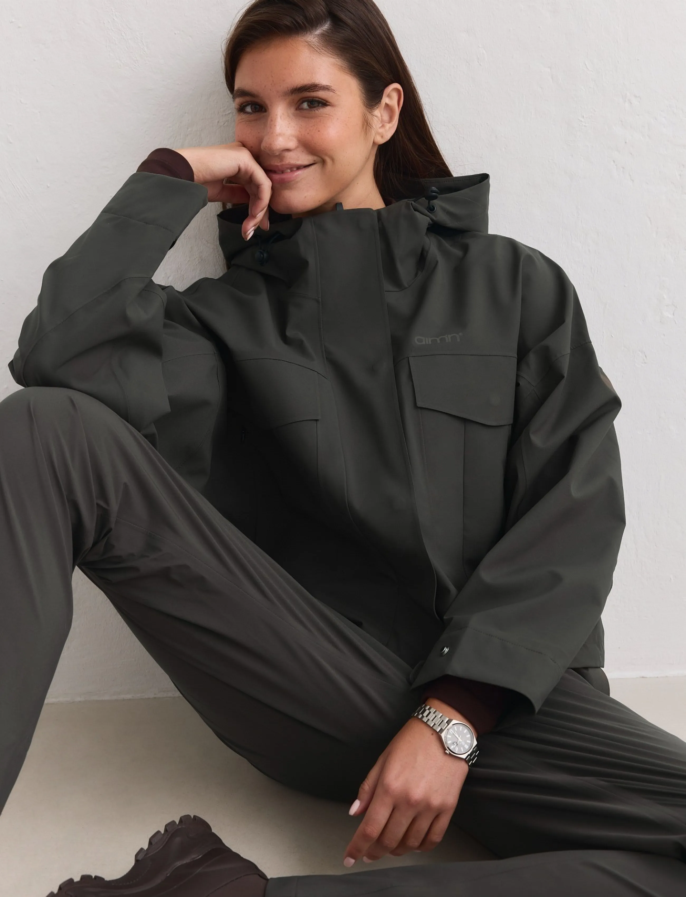Aimn Waterproof Jacket windbreakerjackor dam – bild 5