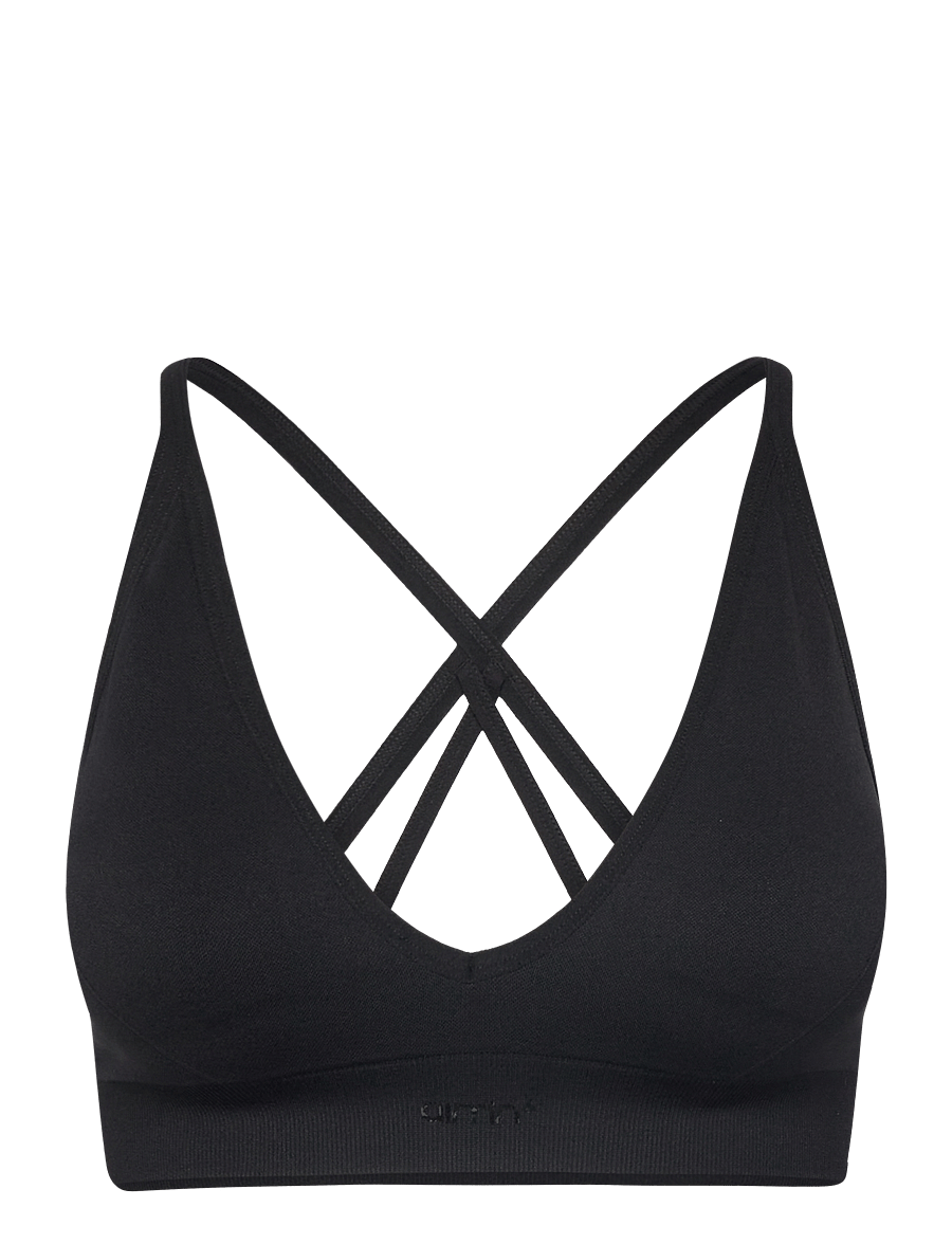 aim´n - Shape Seamless Cross Back Bra - sport-bhs - black - 1