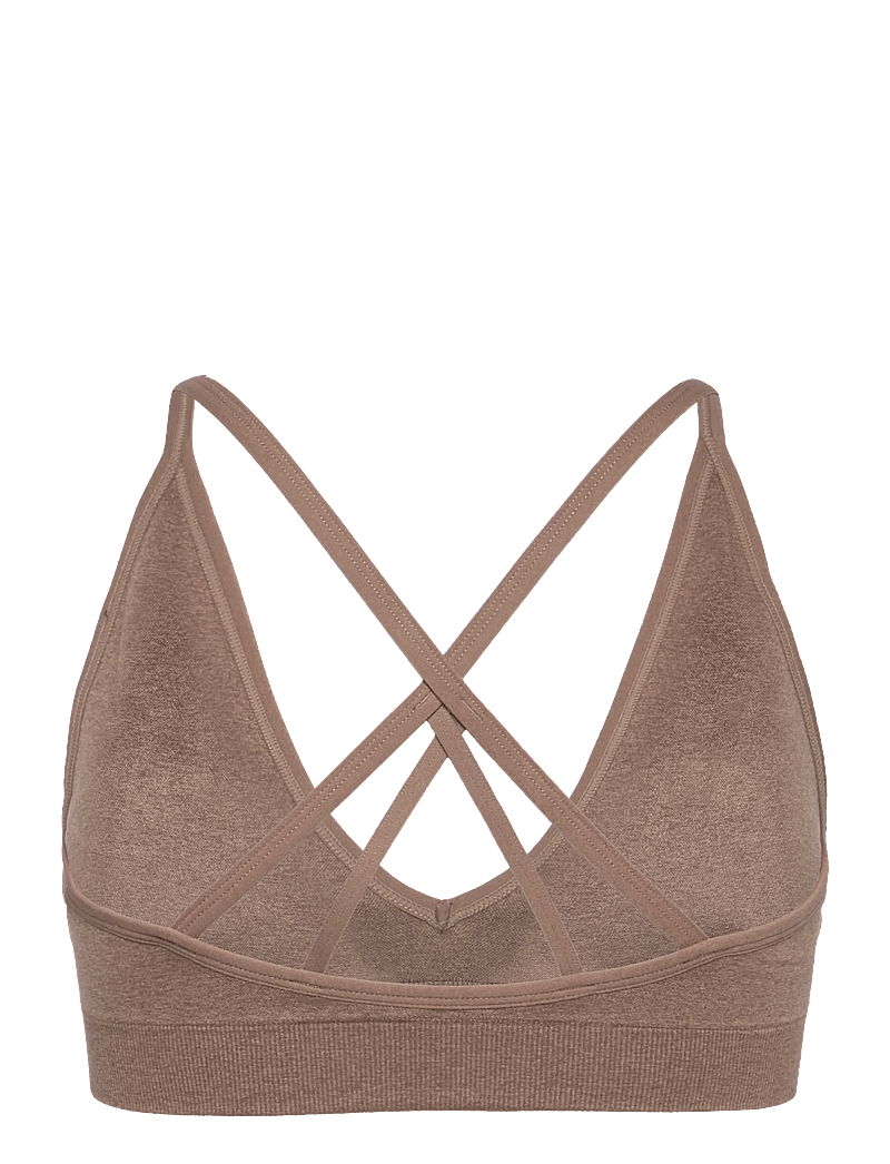 aim´n - Shape Seamless Cross Back Bra - sport bh's - espresso melange - 2