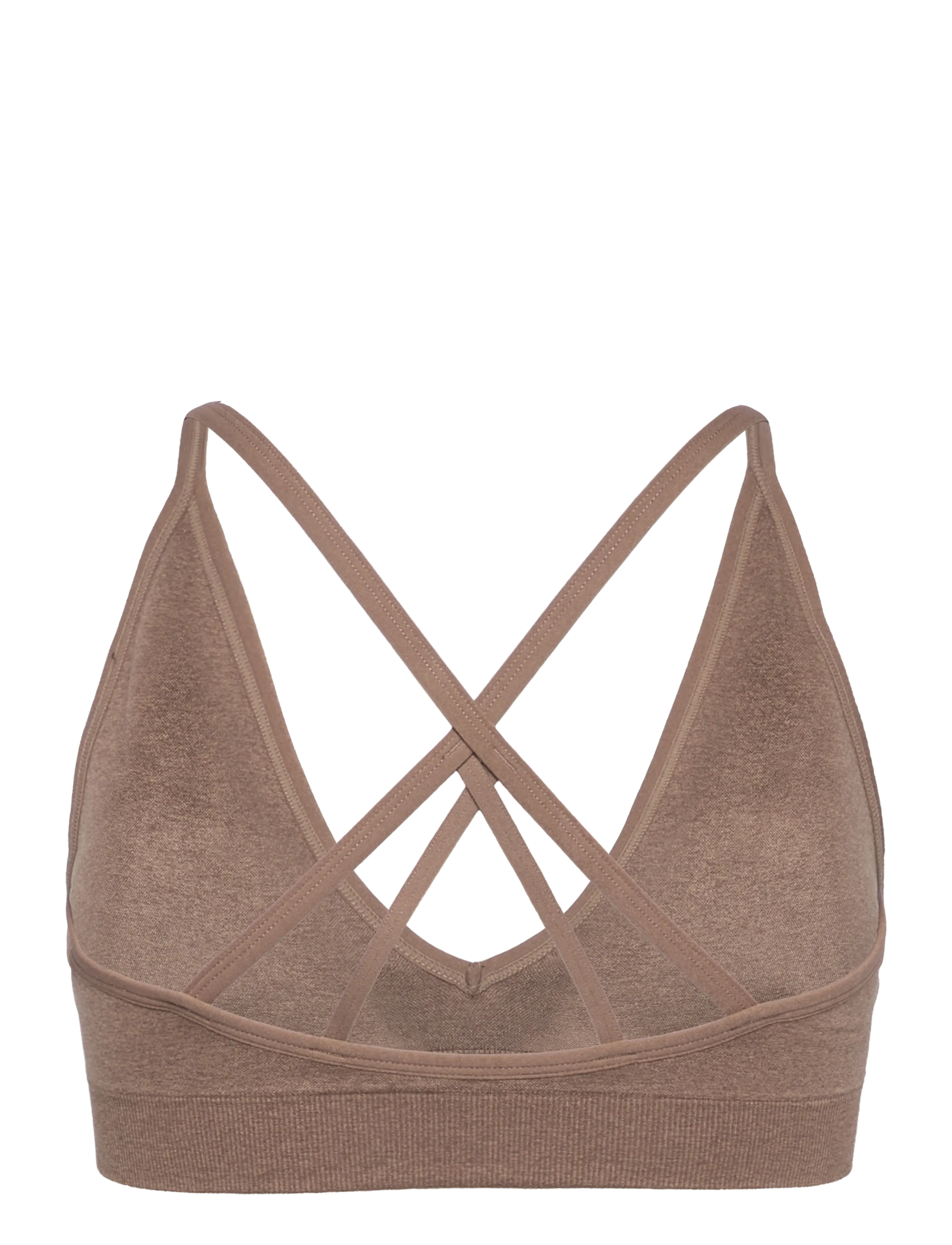 aim´n - Shape Seamless Cross Back Bra - sports bras - espresso melange - 2