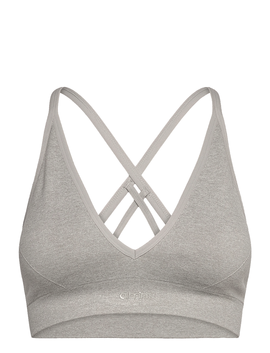 aim´n - Shape Seamless Cross Back Bra - sport-bhs - grey melange - 1
