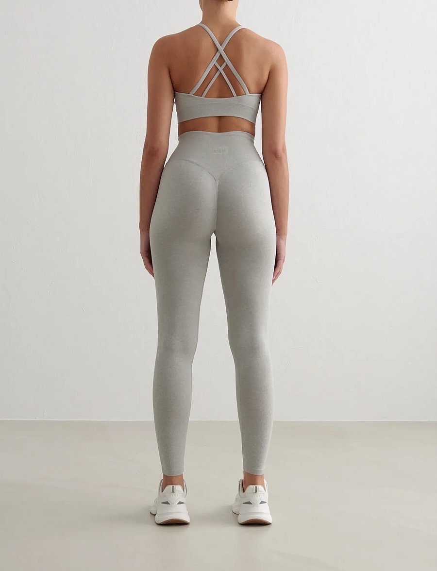 aim´n - Shape Seamless Cross Back Bra - sport-bhs - grey melange - 5