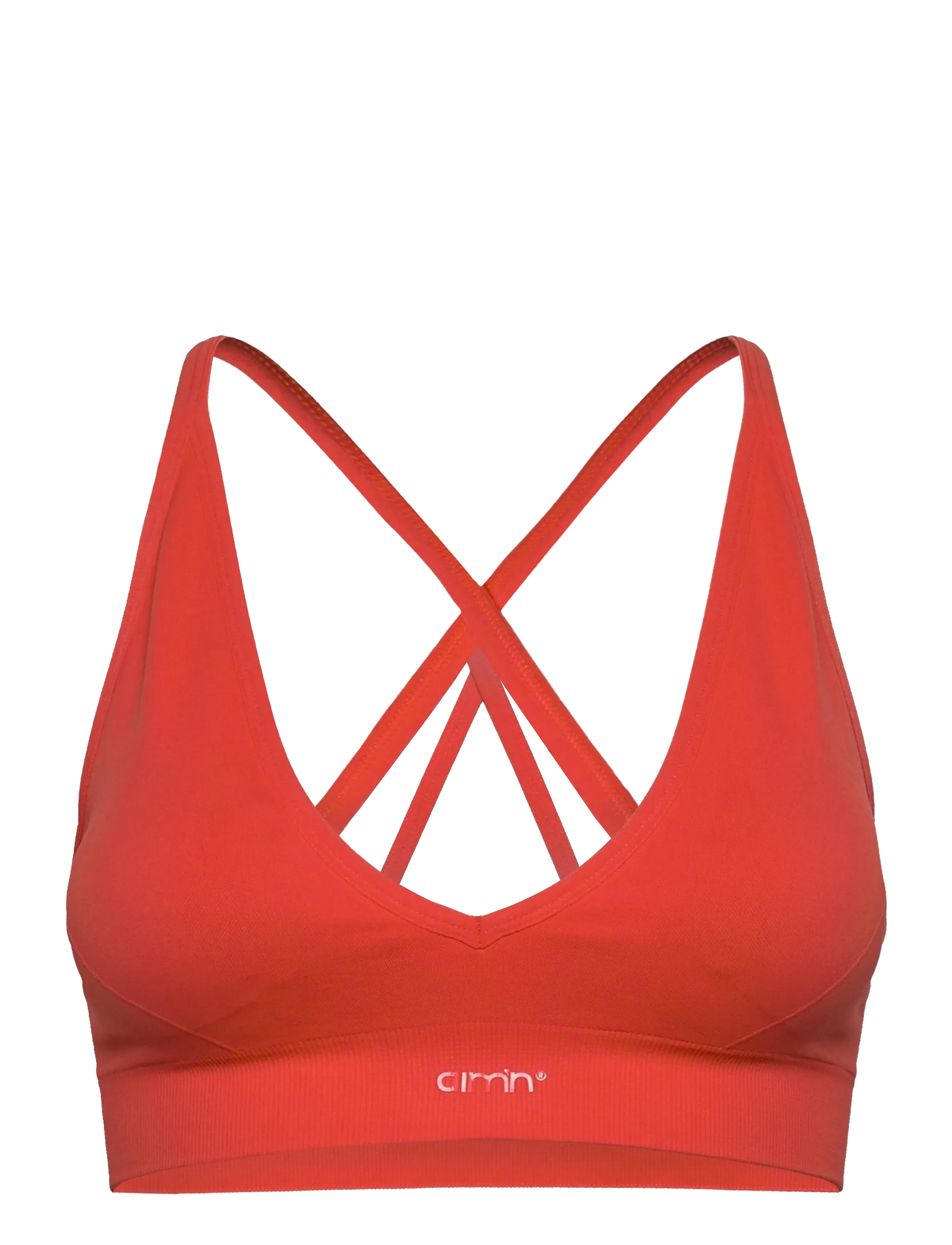 aim´n Shape Seamless Cross Back Bra - BHs - TANGERINE / orange