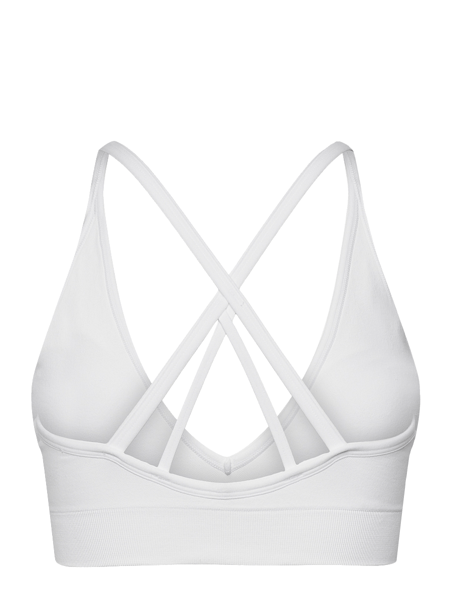 aim´n - Shape Seamless Cross Back Bra - sporta krūšturi - white - 2
