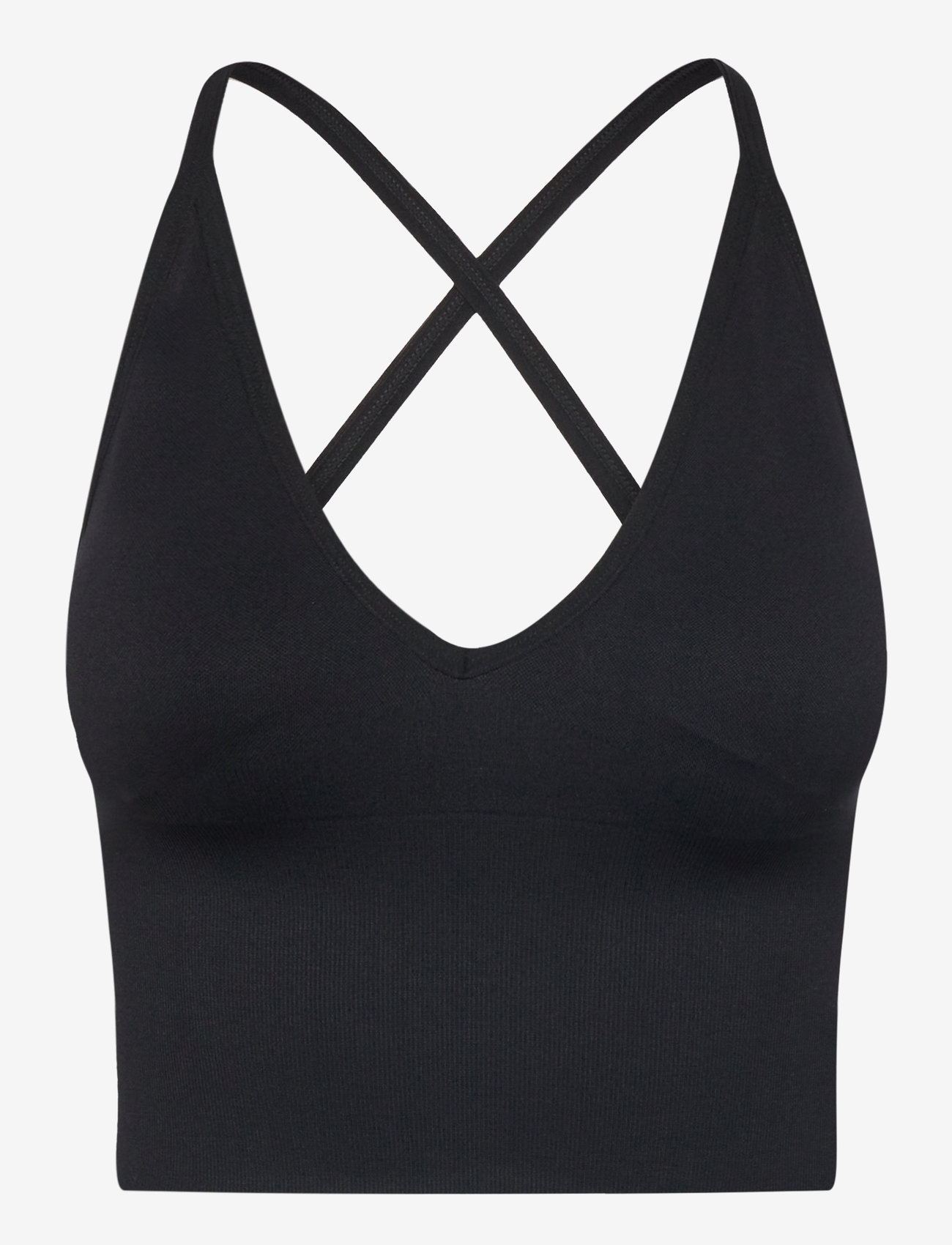 aim´n - Shape Seamless Cross Back Bralette - sports bras - black - 1