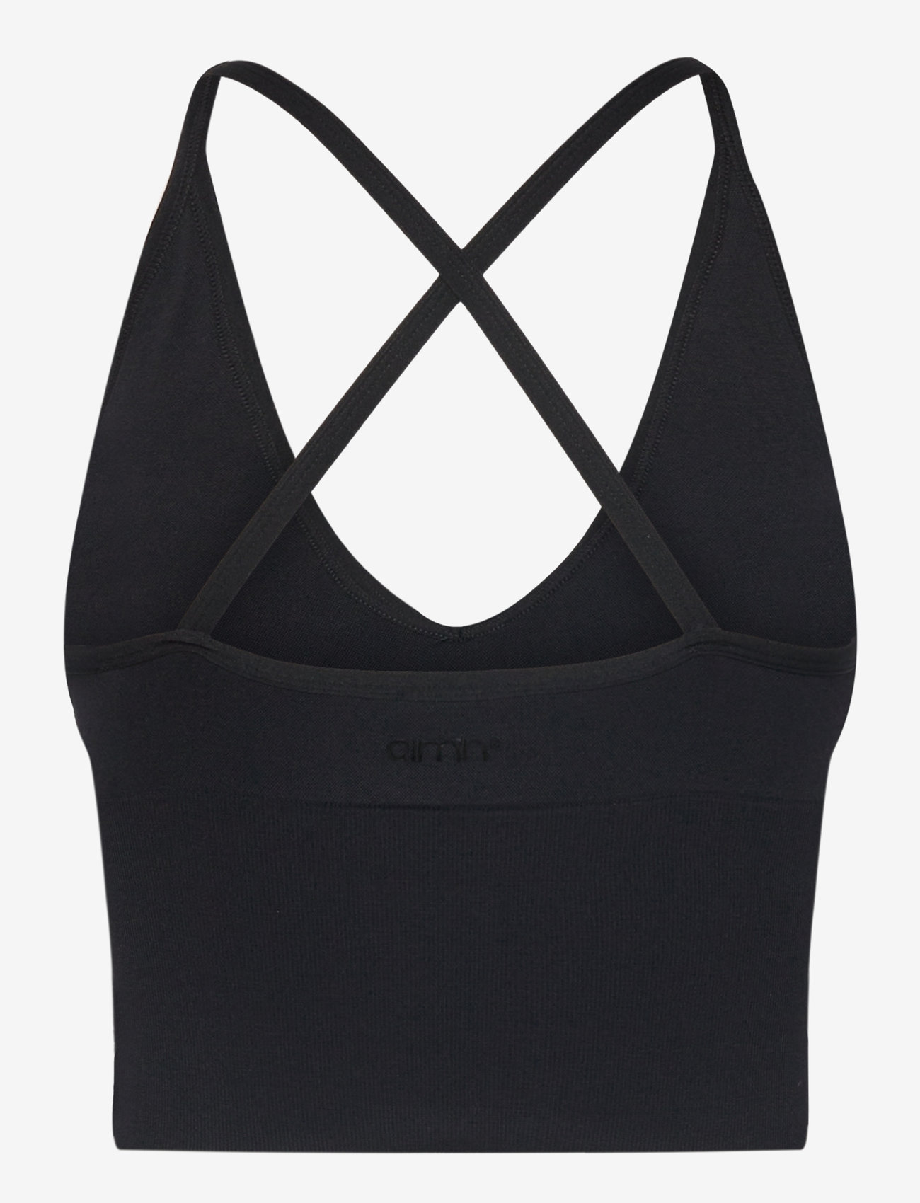 aim´n - Shape Seamless Cross Back Bralette - sports bras - black - 2