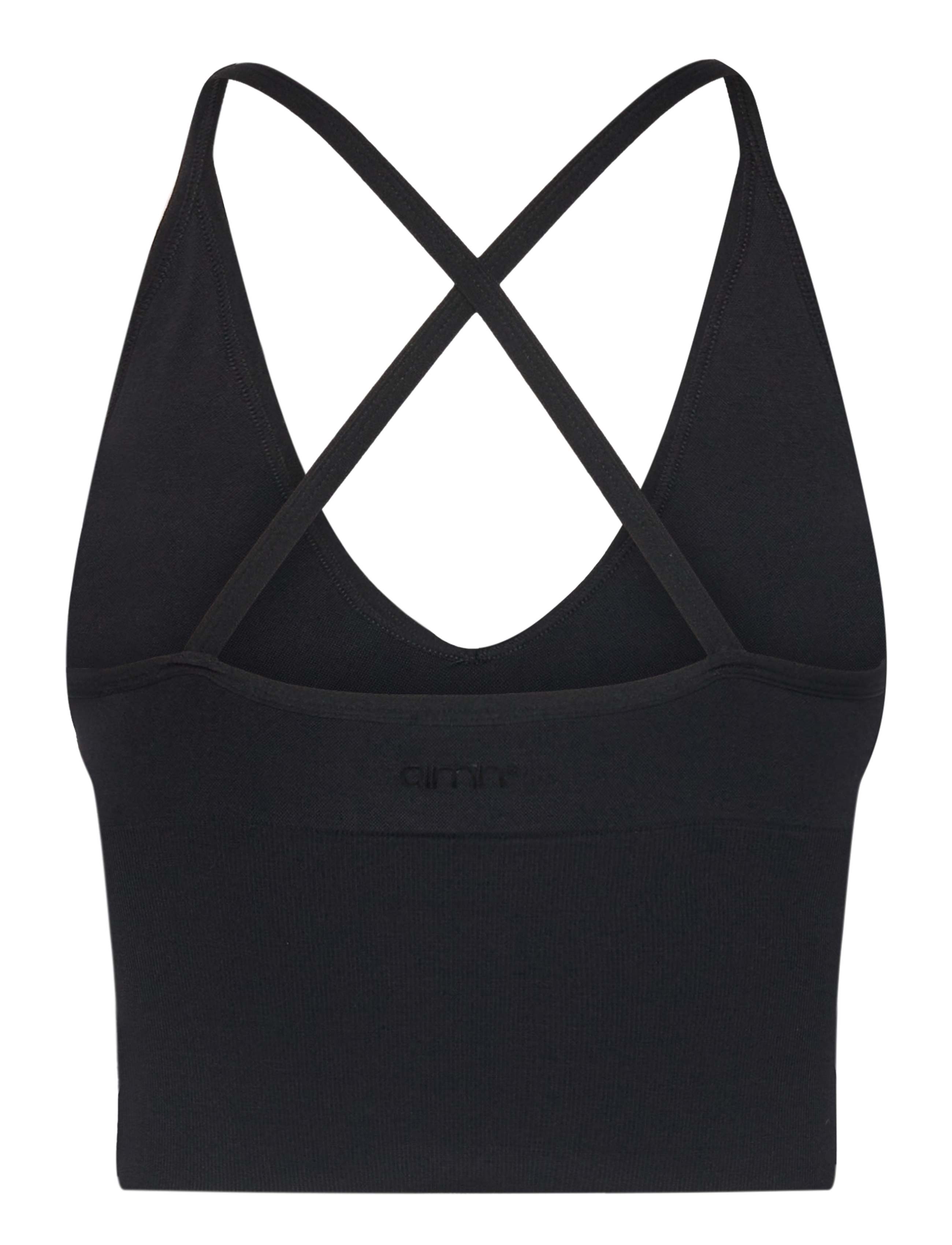 aim´n - Shape Seamless Cross Back Bralette - sport-bhs - black - 2