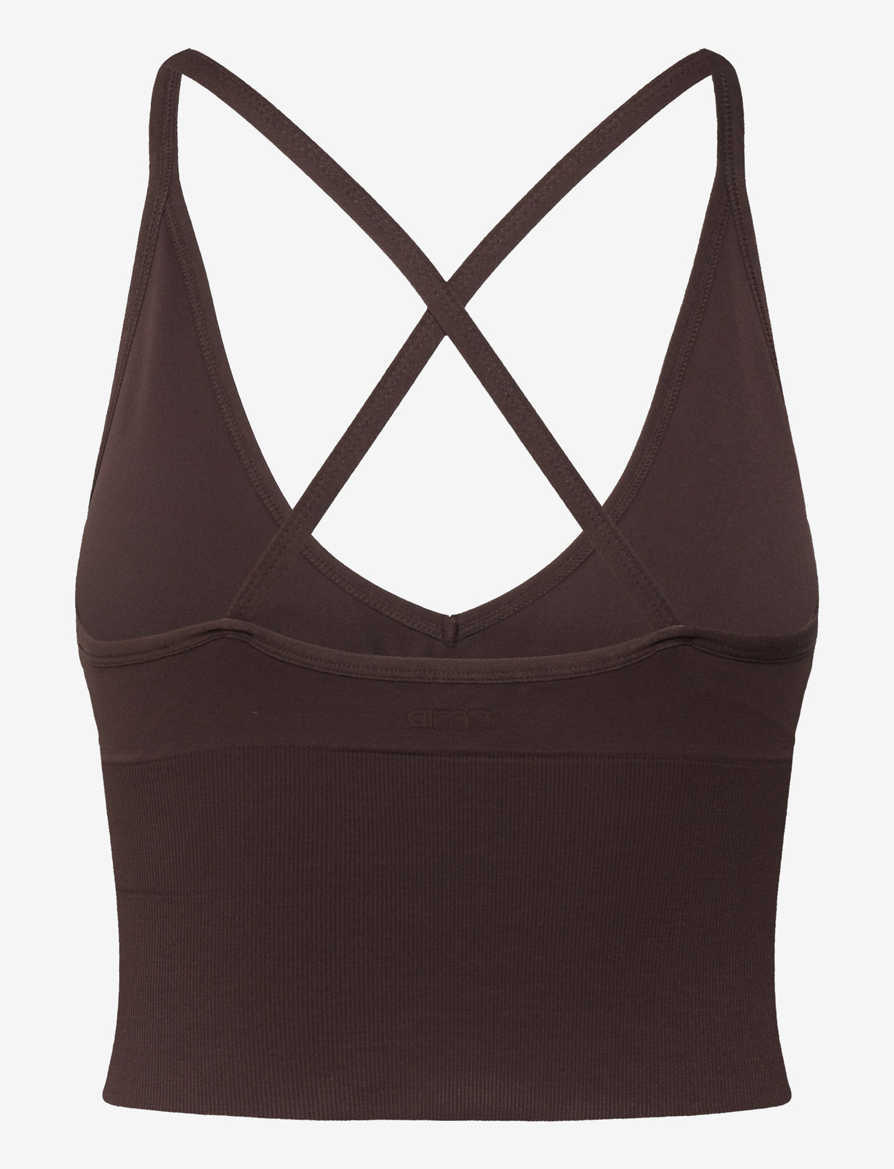 aim´n - Shape Seamless Cross Back Bralette - sport bh:ar - chocolate - 2