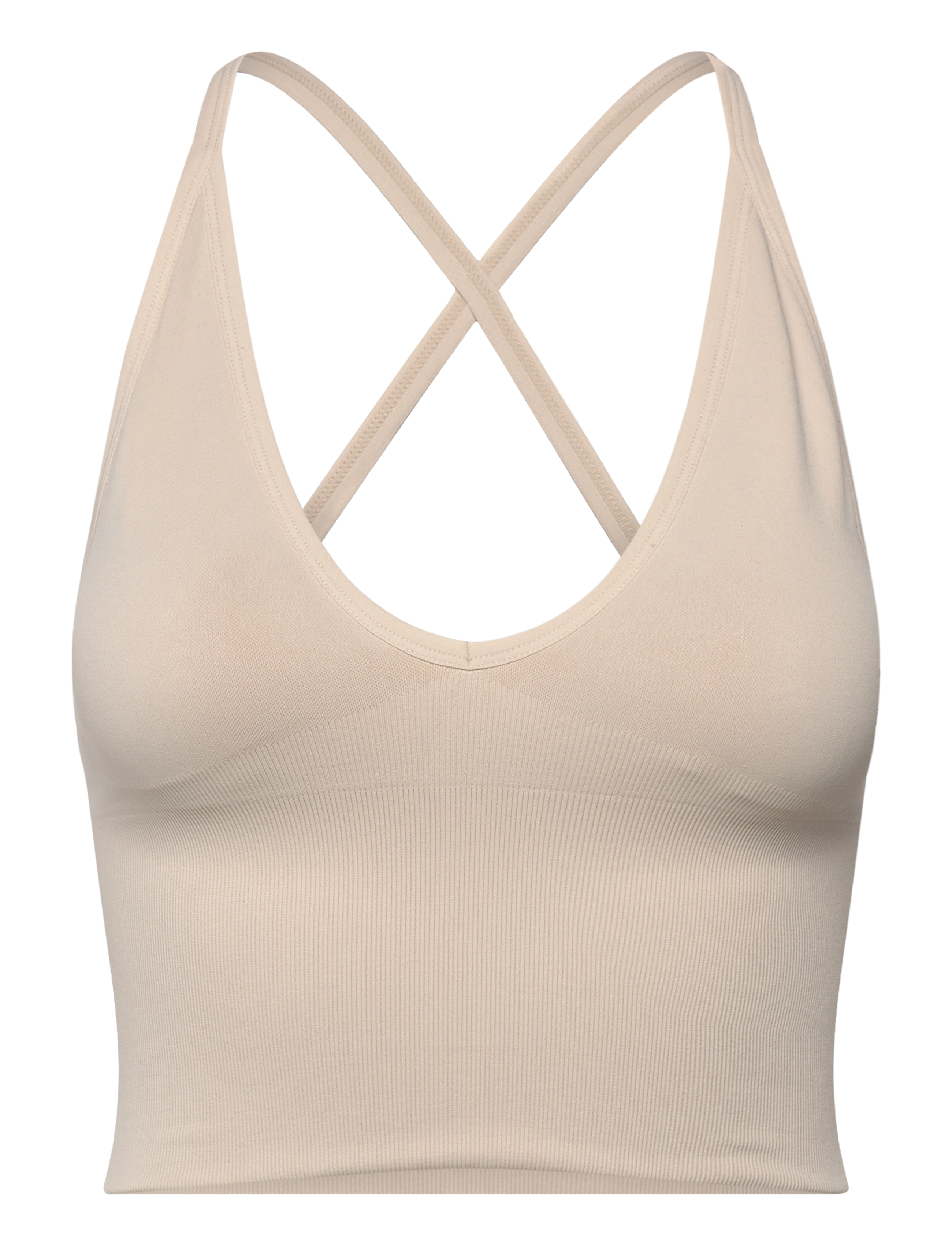 AIM ́N Shape Seamless Cross Back Bralette Beige - L - Damen