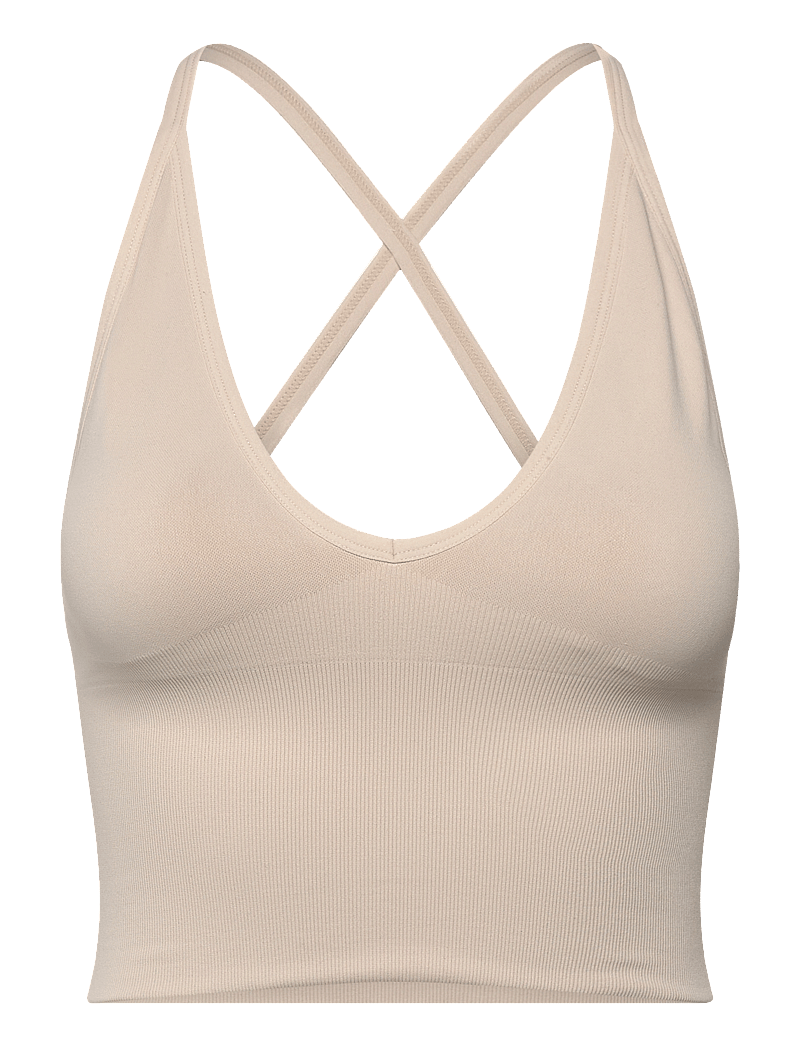 aim´n - Shape Seamless Cross Back Bralette - sports-bh'er - clay - 1