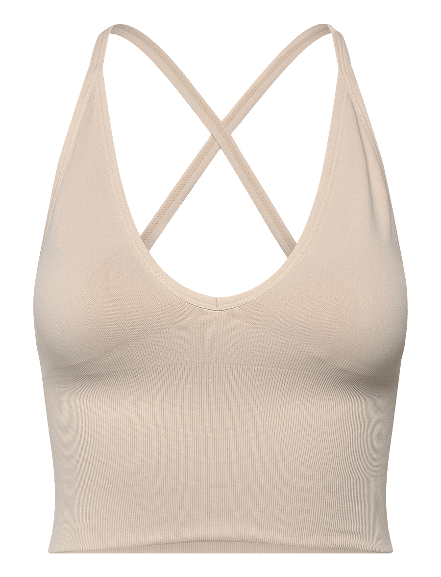 aim´n - Shape Seamless Cross Back Bralette - sport-bhs - clay - 1
