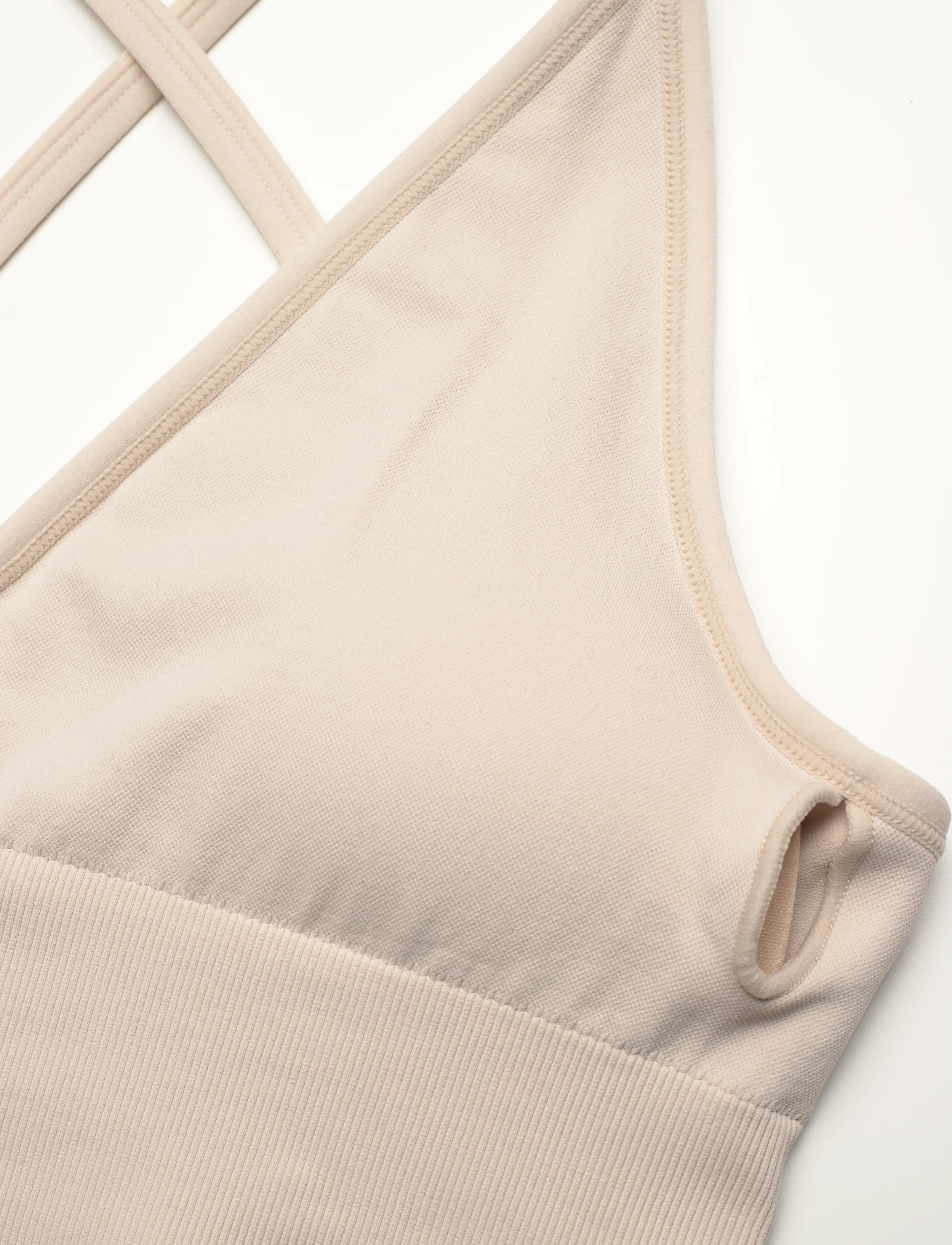 aim´n - Shape Seamless Cross Back Bralette - sport - clay - 3