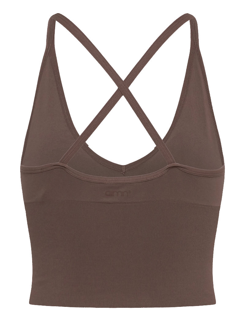 aim´n - Shape Seamless Cross Back Bralette - sports-bh'er - macchiato - 1