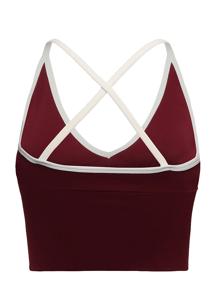 aim´n - Shape Seamless Cross Back Bralette - mittlerer halt - merlot - 2
