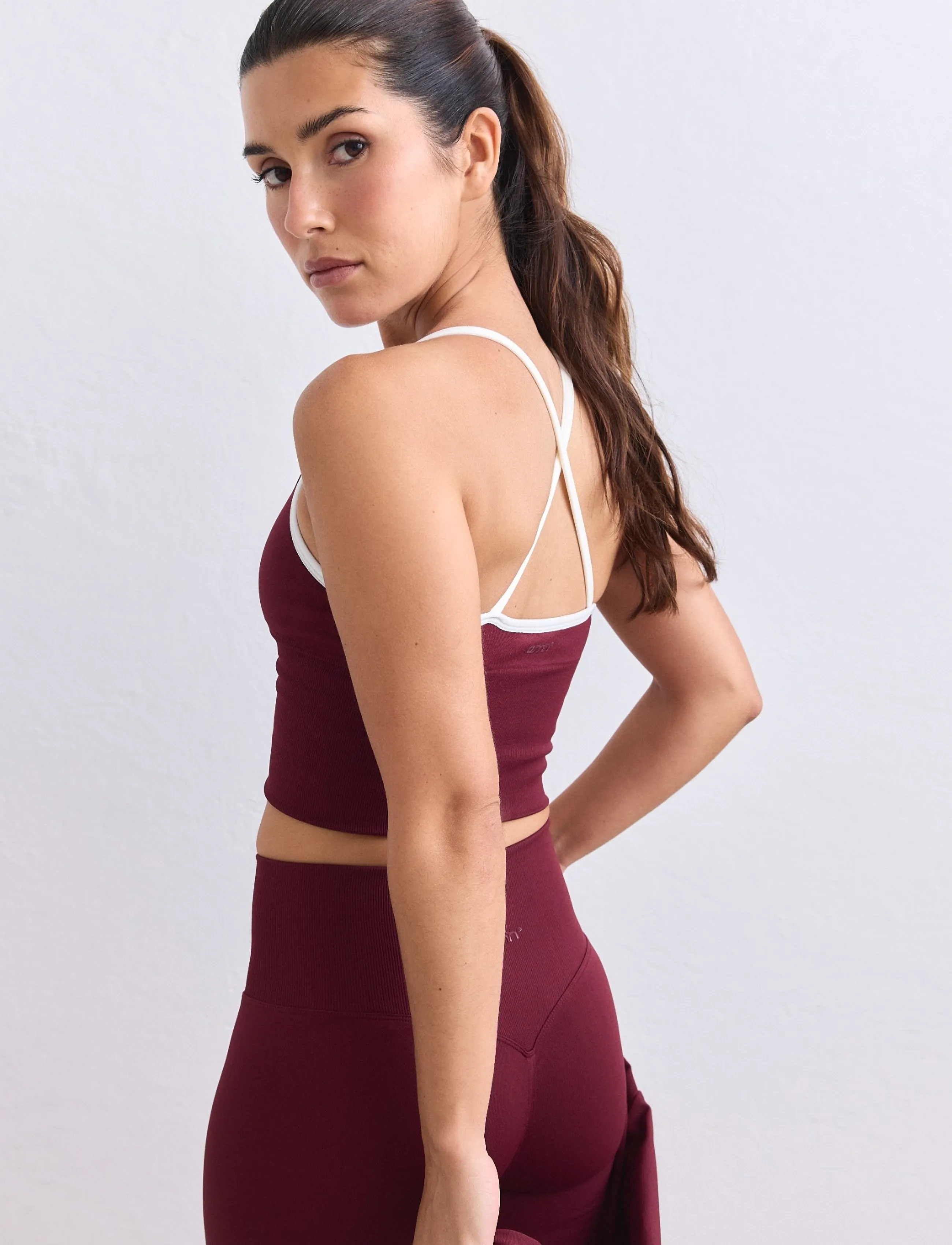 aim´n - Shape Seamless Cross Back Bralette - medium support - merlot - 5