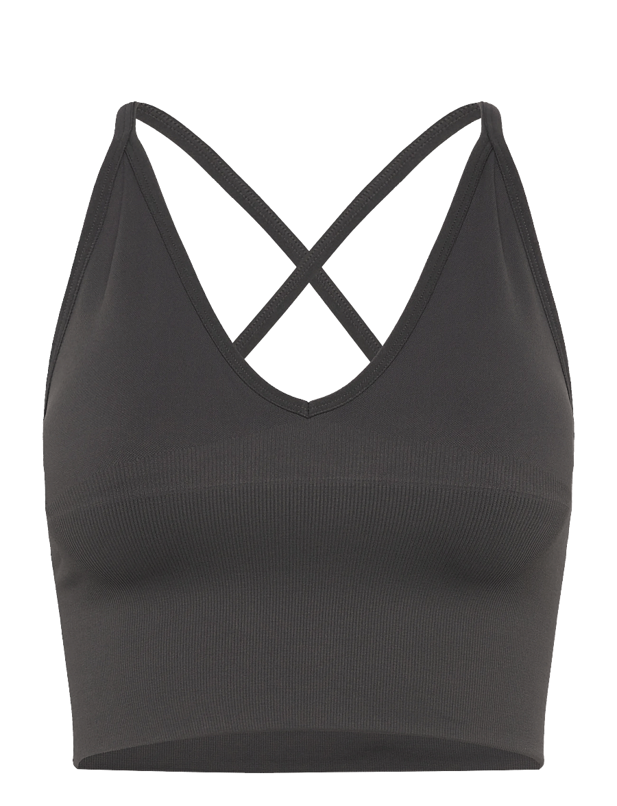 aim´n - Shape Seamless Cross Back Bralette - sport-bhs - shadow grey - 0
