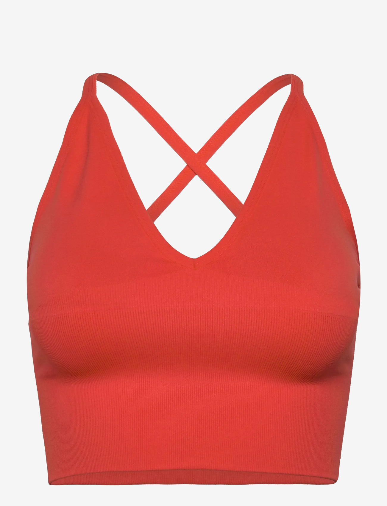 aim´n - Shape Seamless Cross Back Bralette - sportinės liemenėlės - tangerine - 1