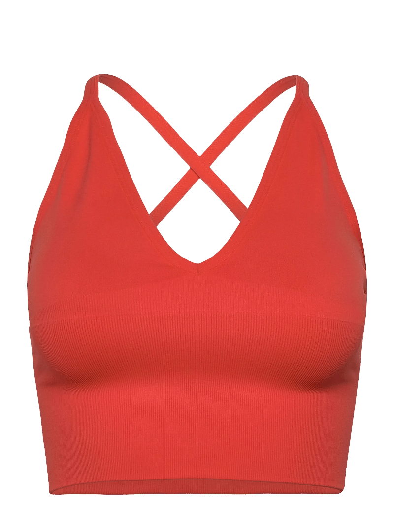 aim´n - Shape Seamless Cross Back Bralette - sport-bhs - tangerine - 1