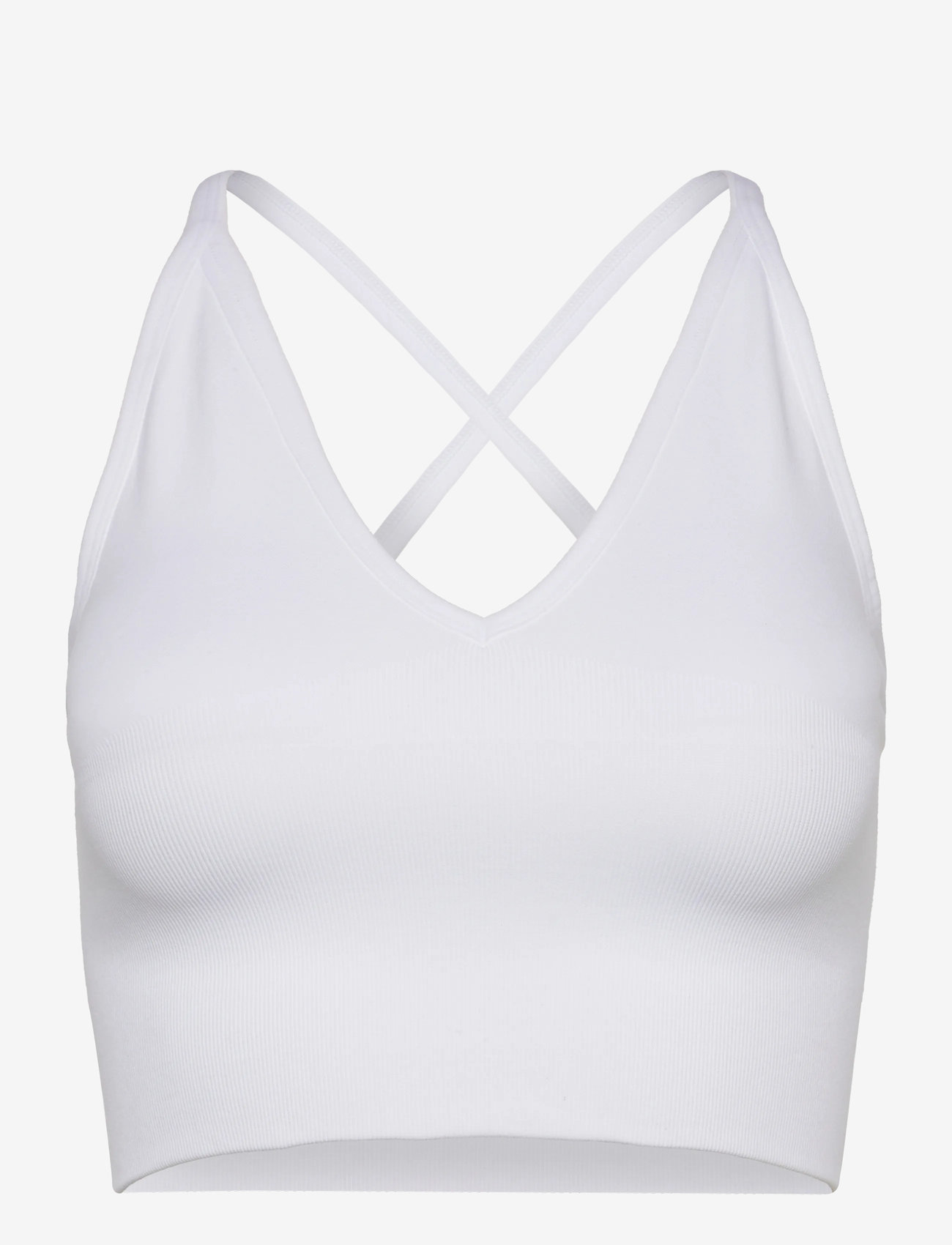 aim´n - Shape Seamless Cross Back Bralette - sports-bh'er - white - 0