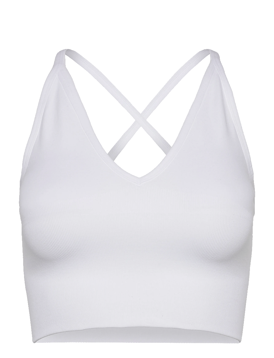 aim´n - Shape Seamless Cross Back Bralette - sport-bhs - white - 1