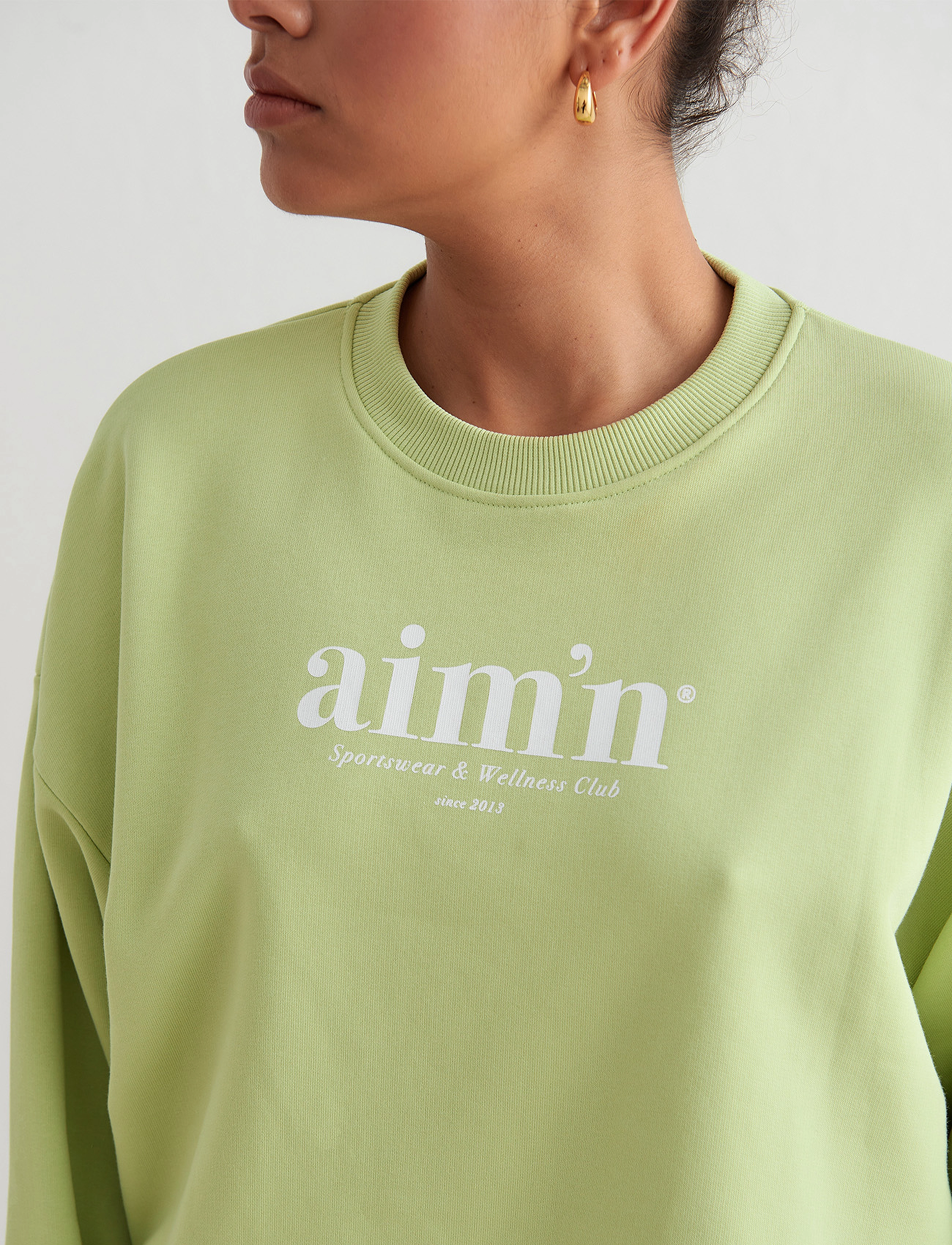 aim´n - Club Terry Sweatshirt - sport - matcha - 5