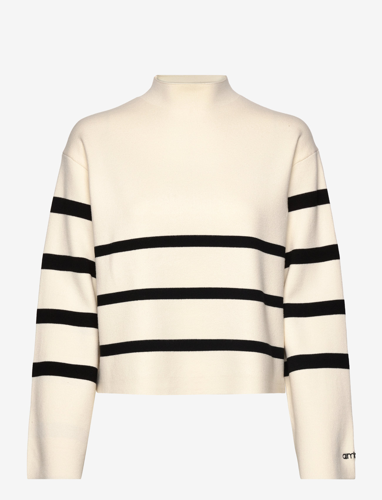 aim´n - Perfect Knit Long Sleeve - sweatshirts - almond white - 0