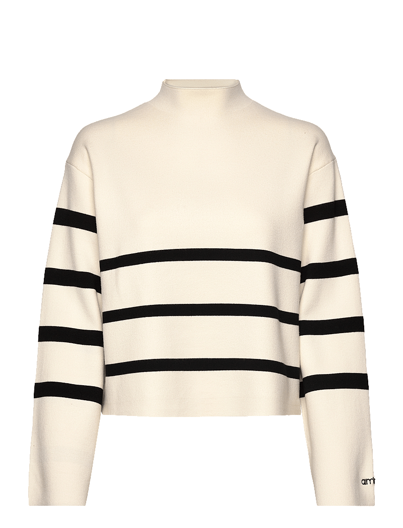 aim´n - Perfect Knit Long Sleeve - sweatshirts - almond white - 0