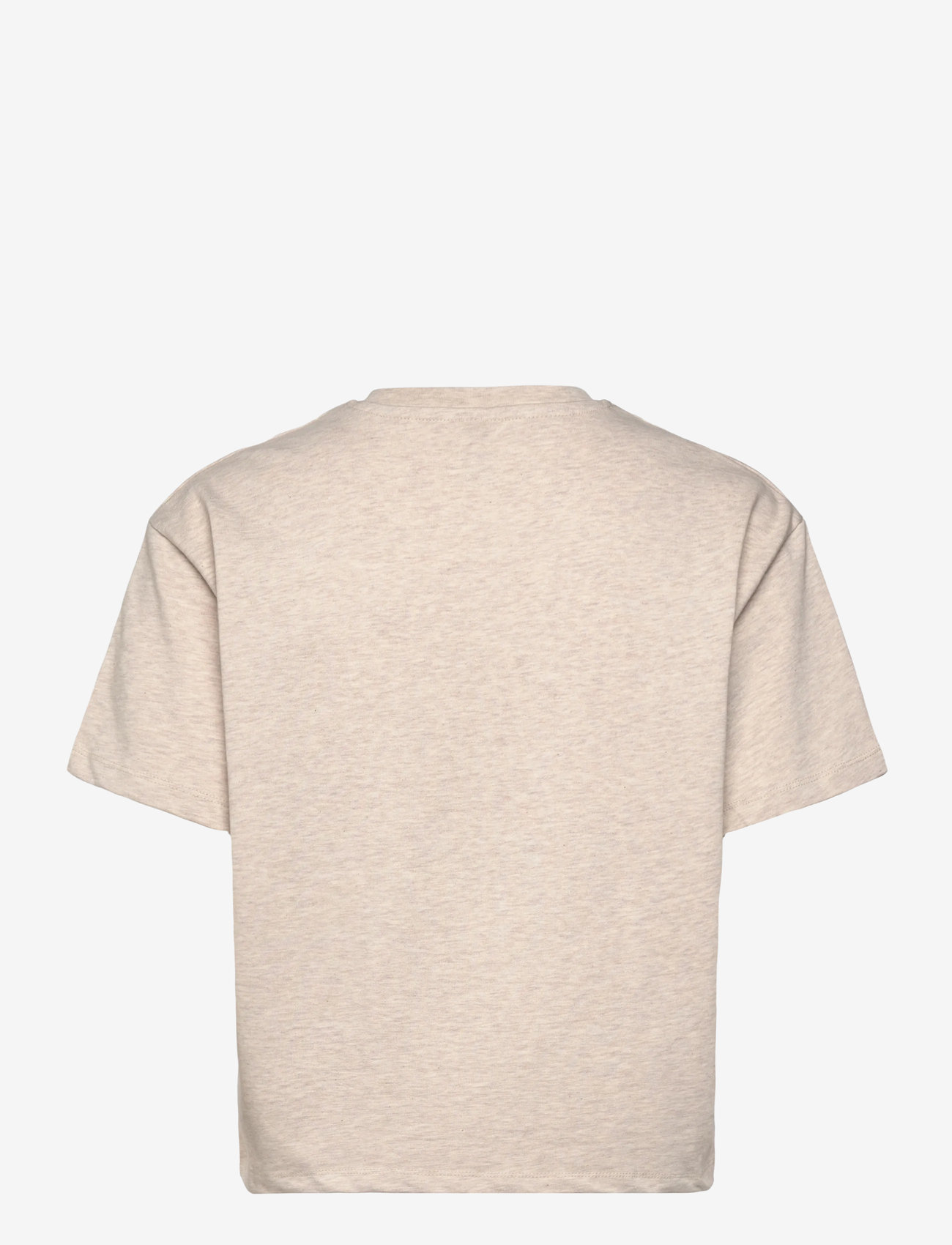 aim´n - Varsity Boxy T-shirt - t-shirts - beige melange - 1