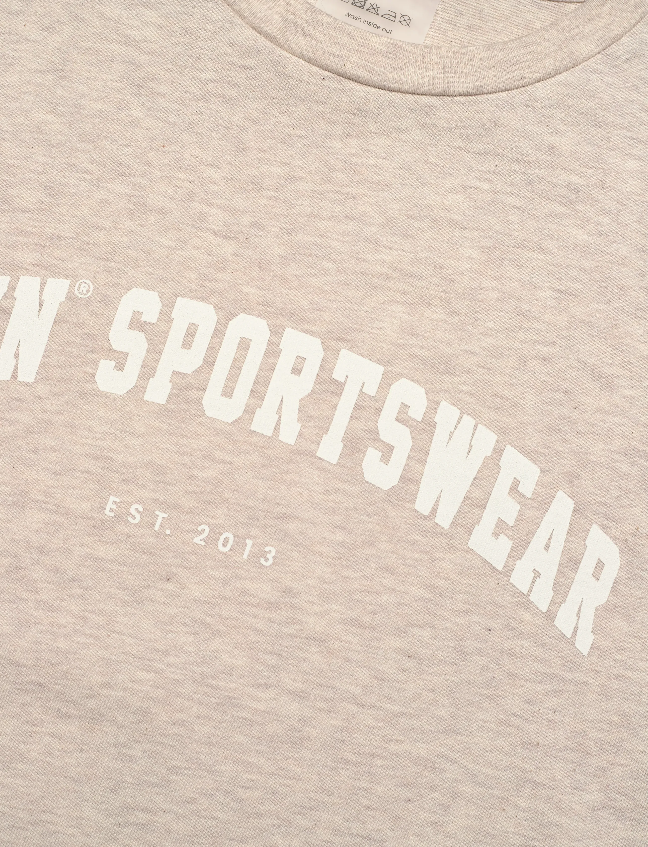aim´n - Varsity Boxy T-shirt - madalaimad hinnad - beige melange - 2