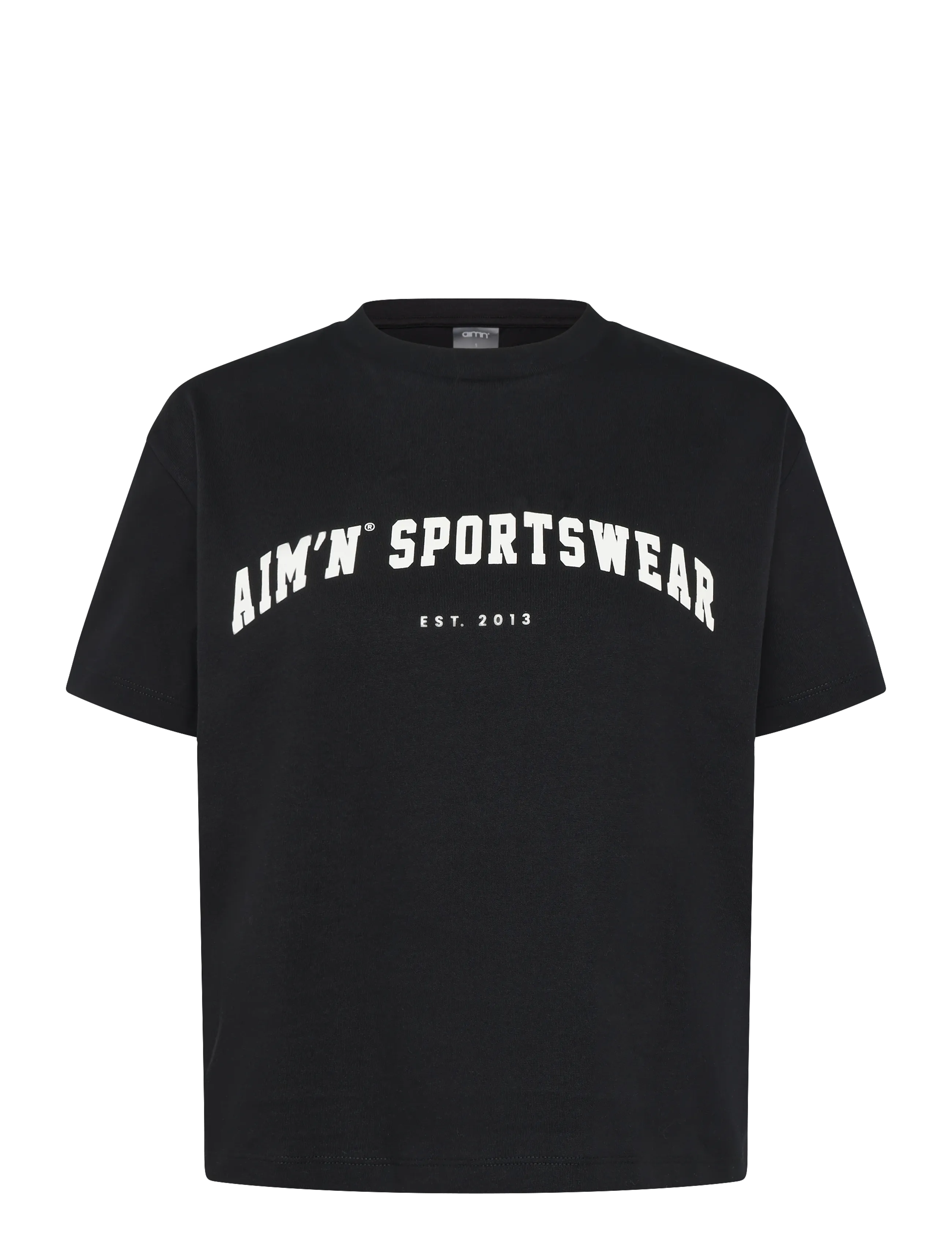 AIM ́N Varsity Boxy T-Shirt Schwarz - XL - Damen