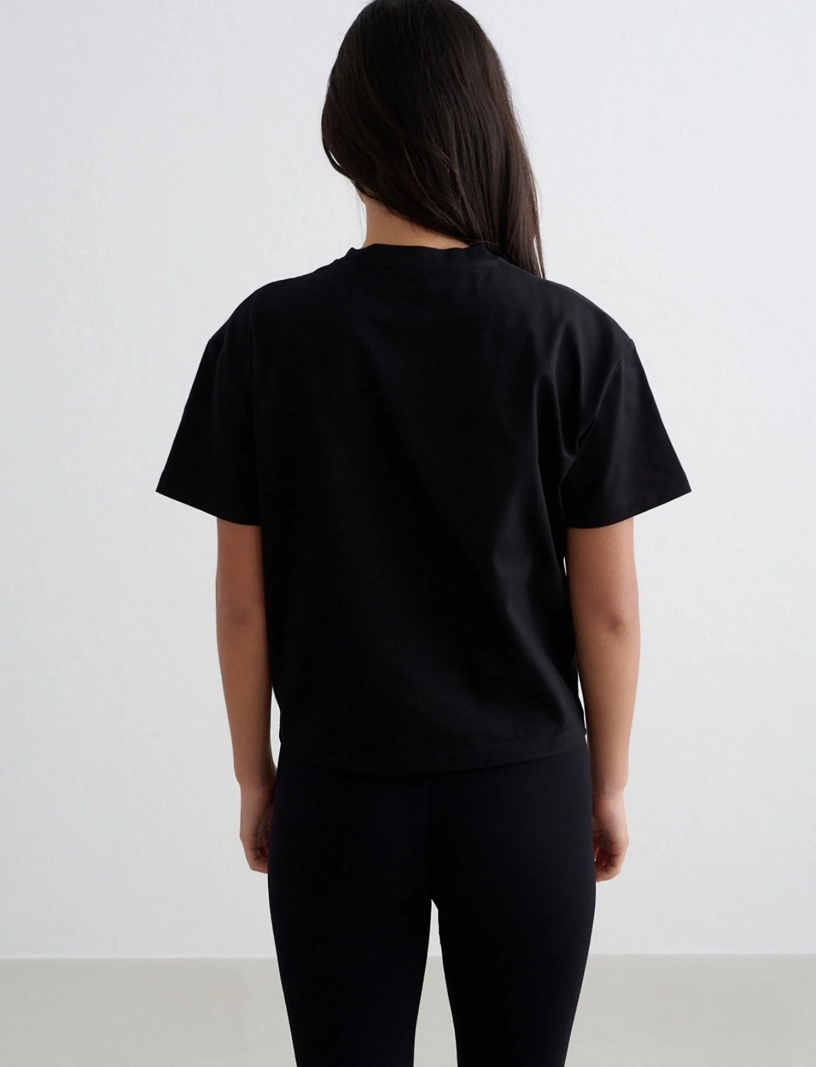 aim´n - Varsity Boxy T-shirt - t-shirts - black - 3